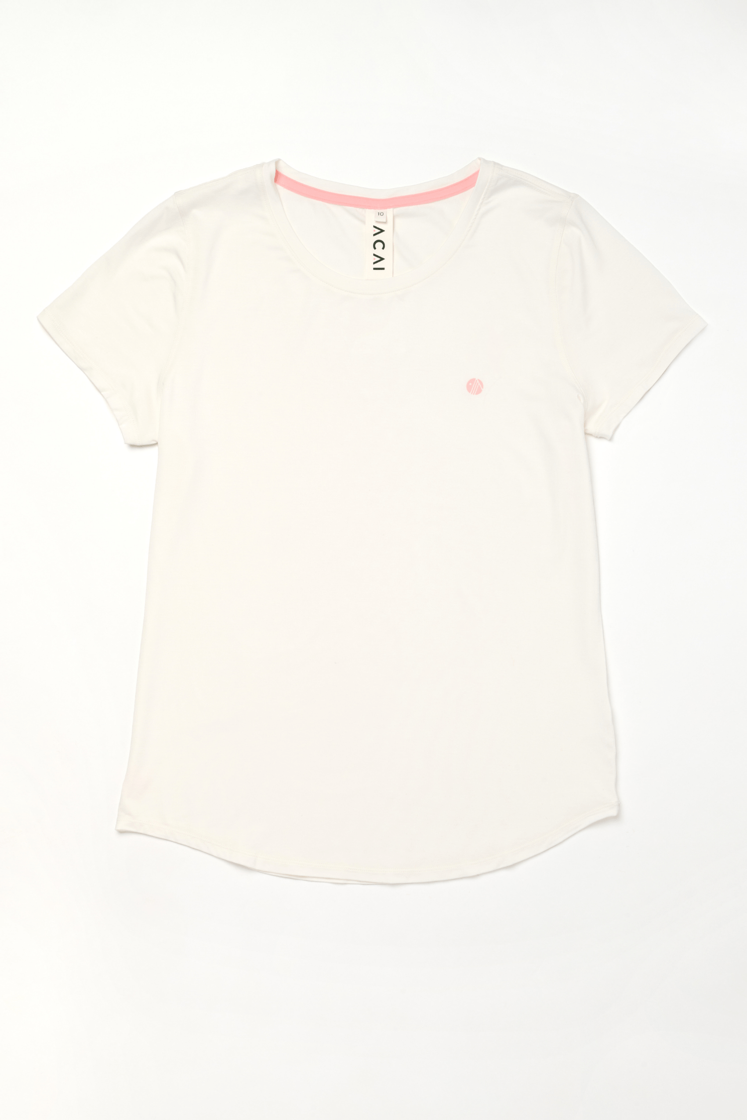 Acai T-shirts - On The Go Tee - Off White - Uk22 - Womens