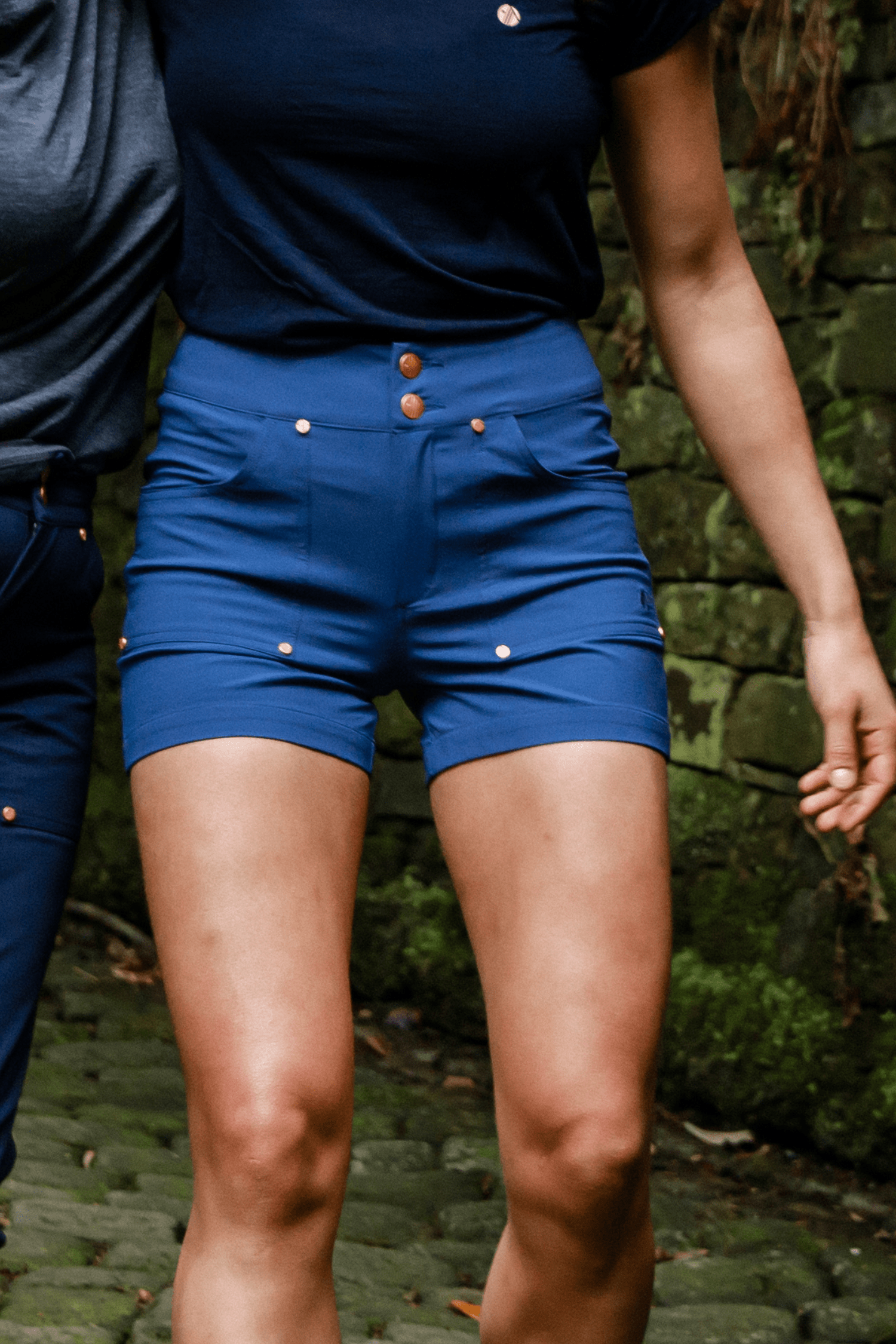 Acai Shorts - Trek Shorts - Steel Blue - 32 / Uk14 - Womens