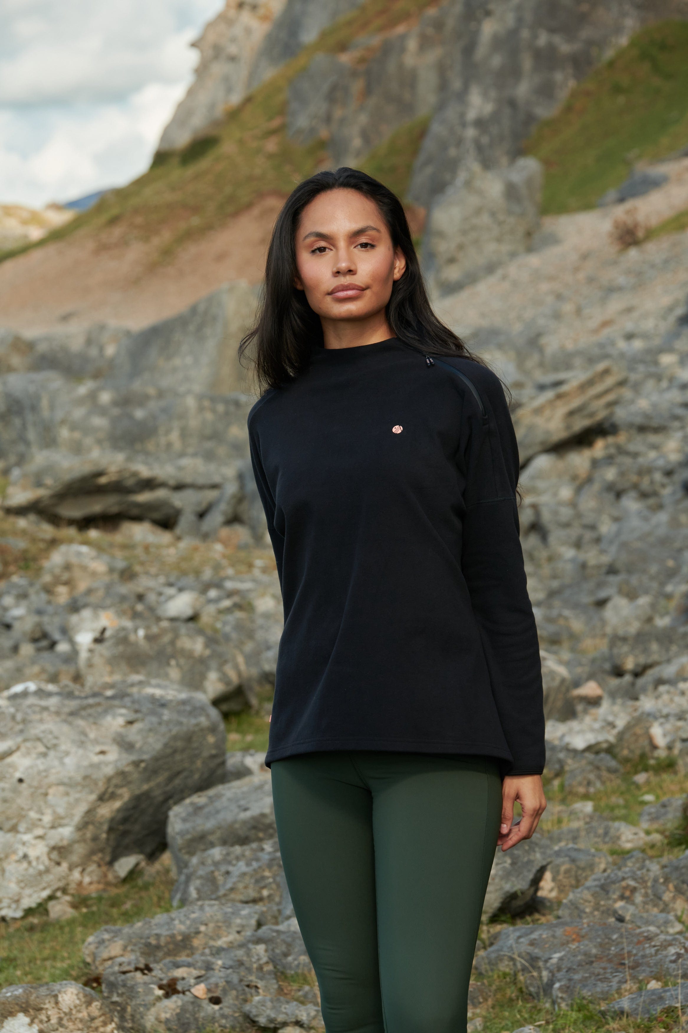 Acai Sweatshirts - Escape Fleece - Black - Uk10 - Womens