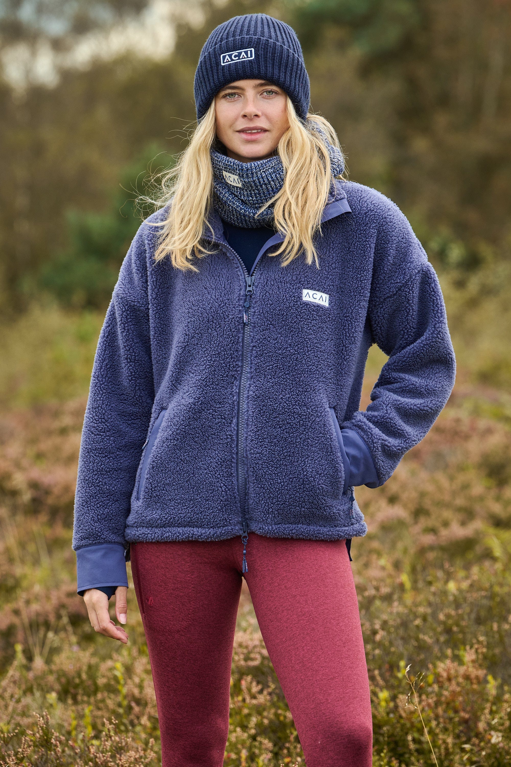 Acai Sweatshirts - On The Go Fleece - Nightshadow Blue - Uk10 - Womens