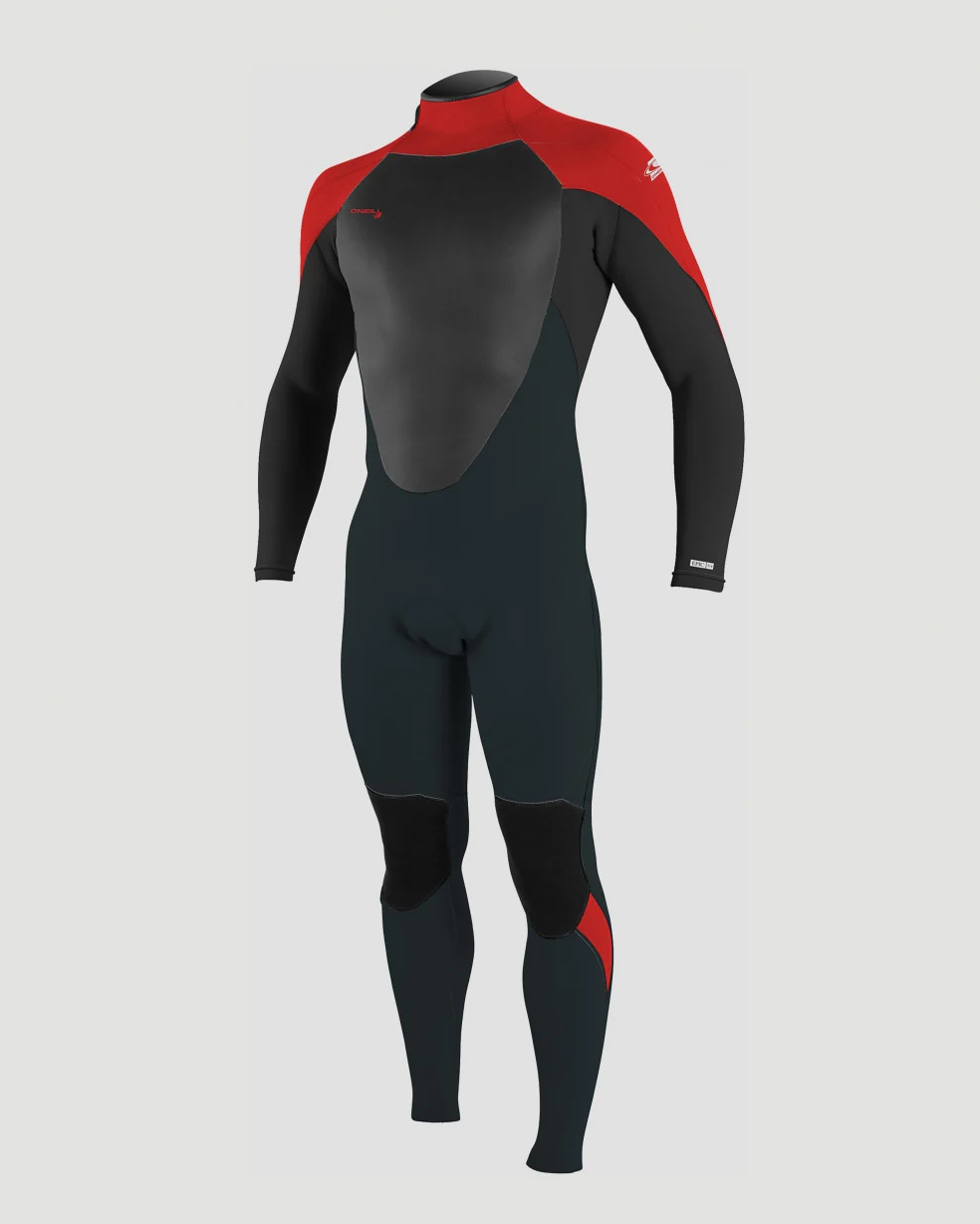 Boys Epic 5/4mm Back Zip Wetsuit In Gunmetal  BlackandRed