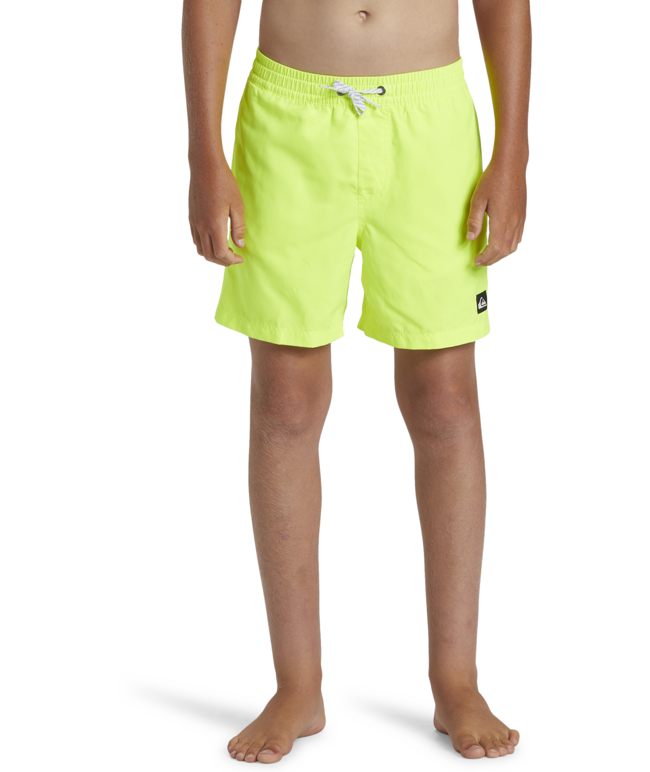 Boys Everyday Solid Volley Shorts In Safety Yellow