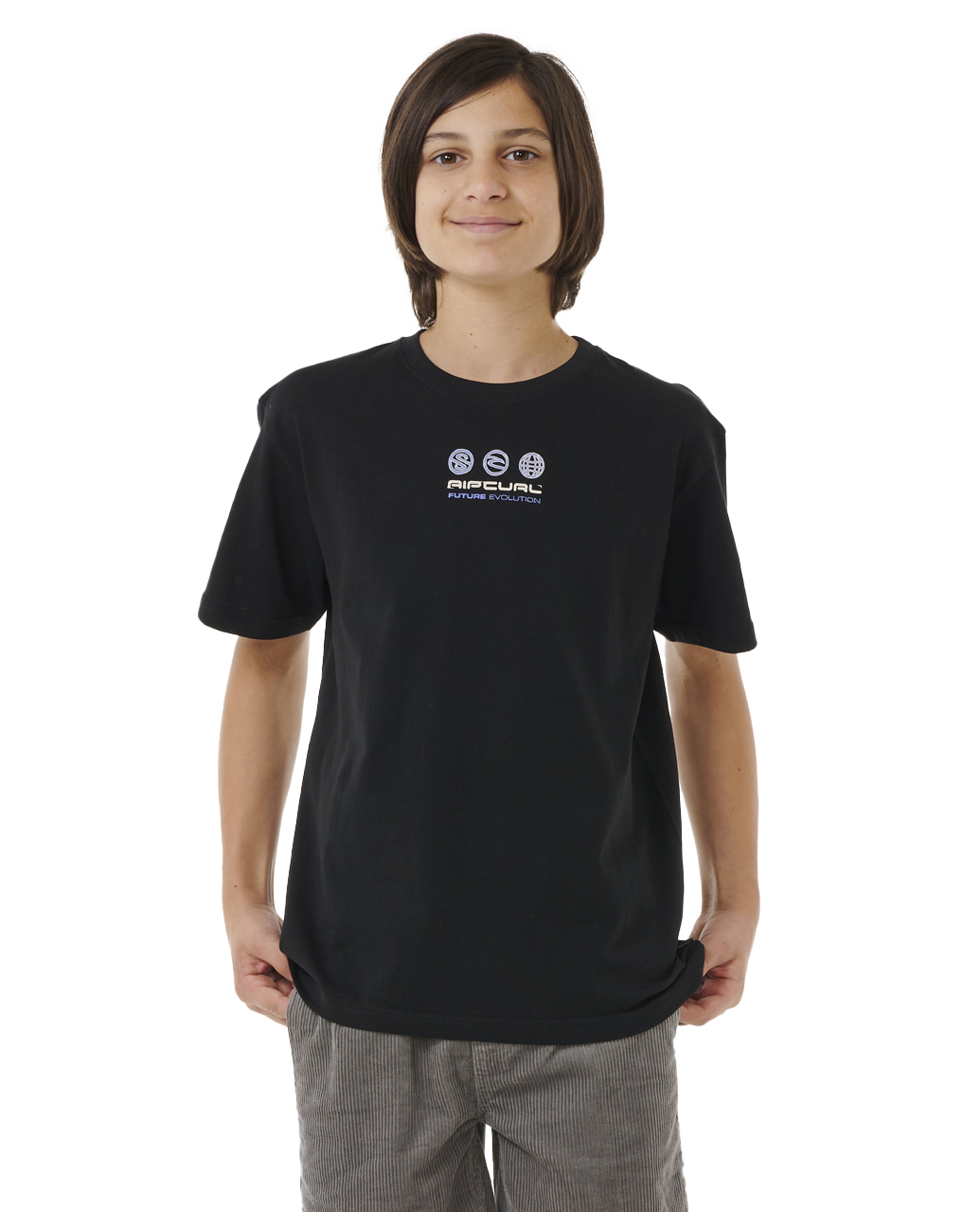 Boys Future Evolution Art T-shirt In Black