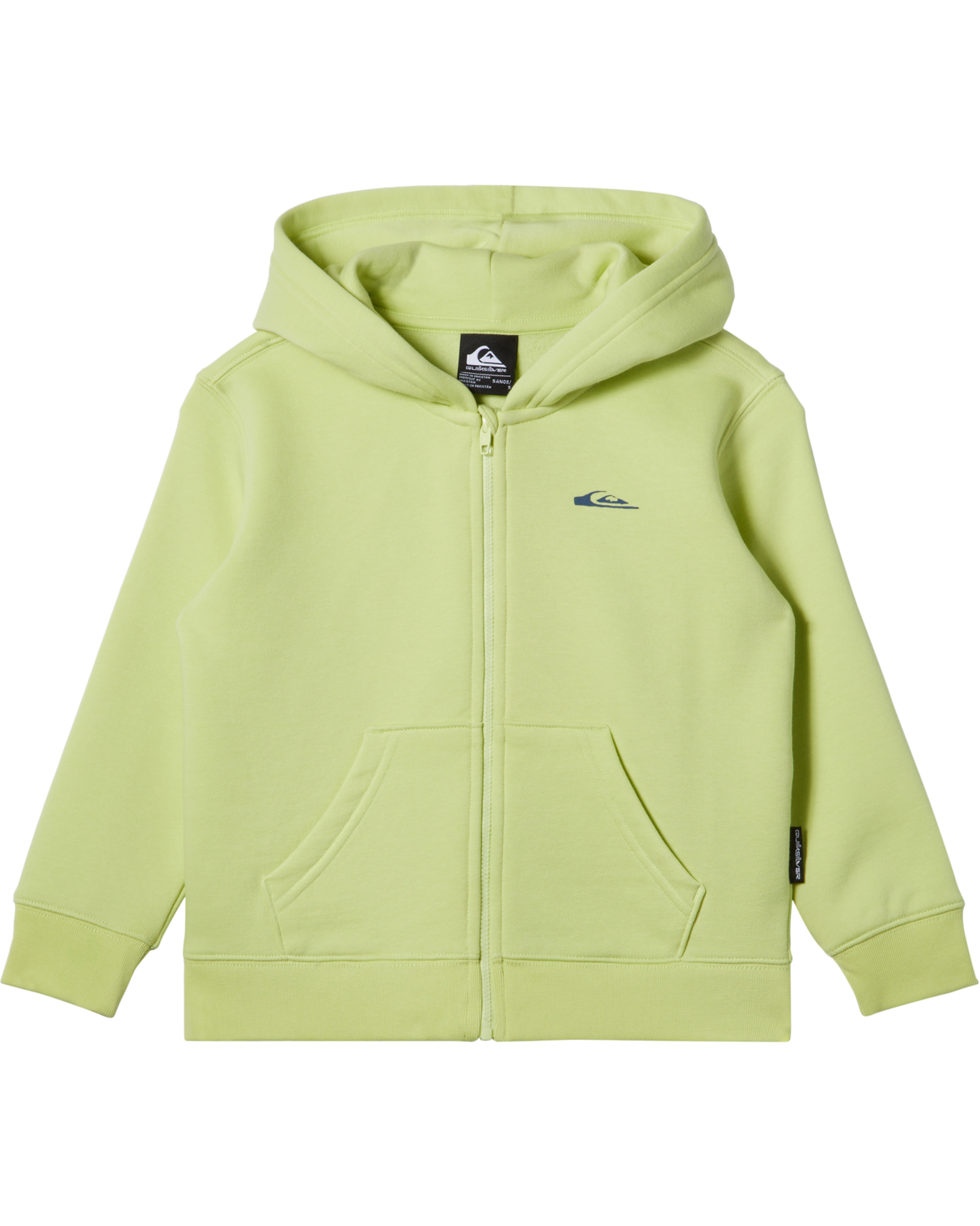 Boys Graphic Zip Hoodie In Shadow Lime