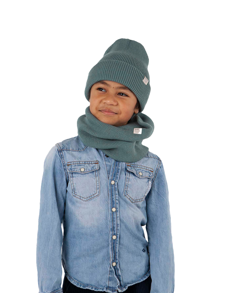 Boys Kinabalu Beanie In Dark Celadon