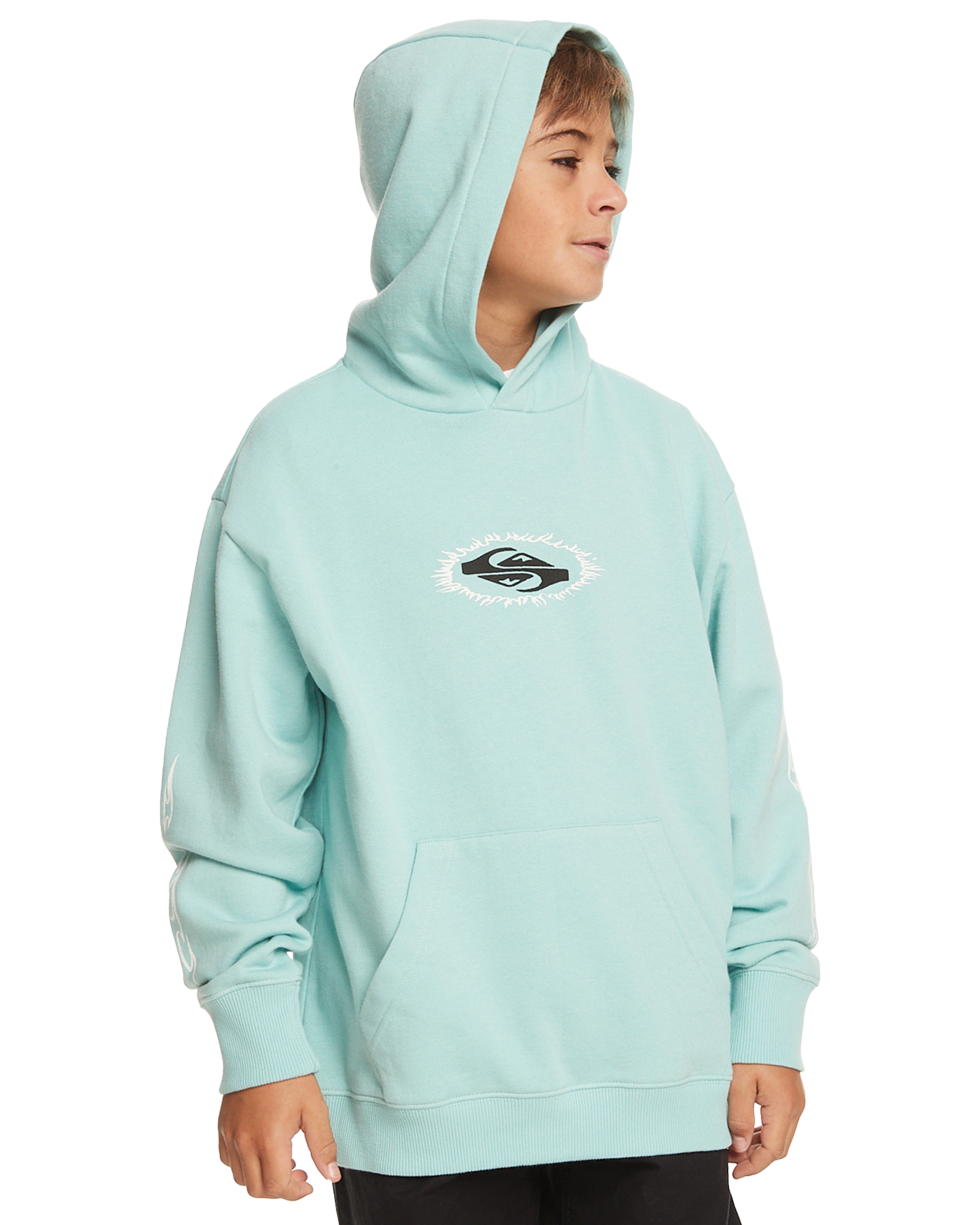 Boys Radical Times Hoodie In Pastel Turquoise