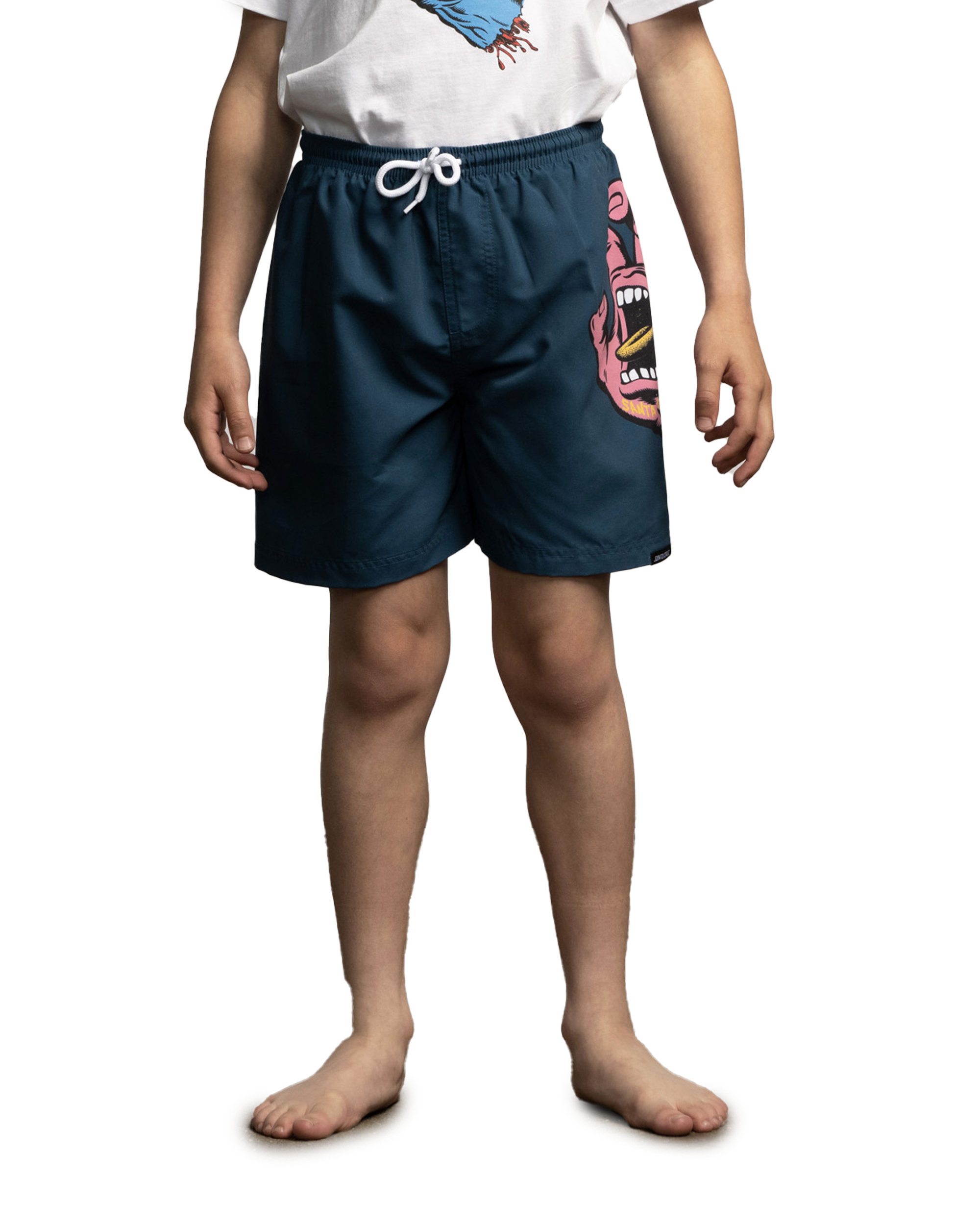 Boys Screaming Hand Swimshorts In Tidal Teal