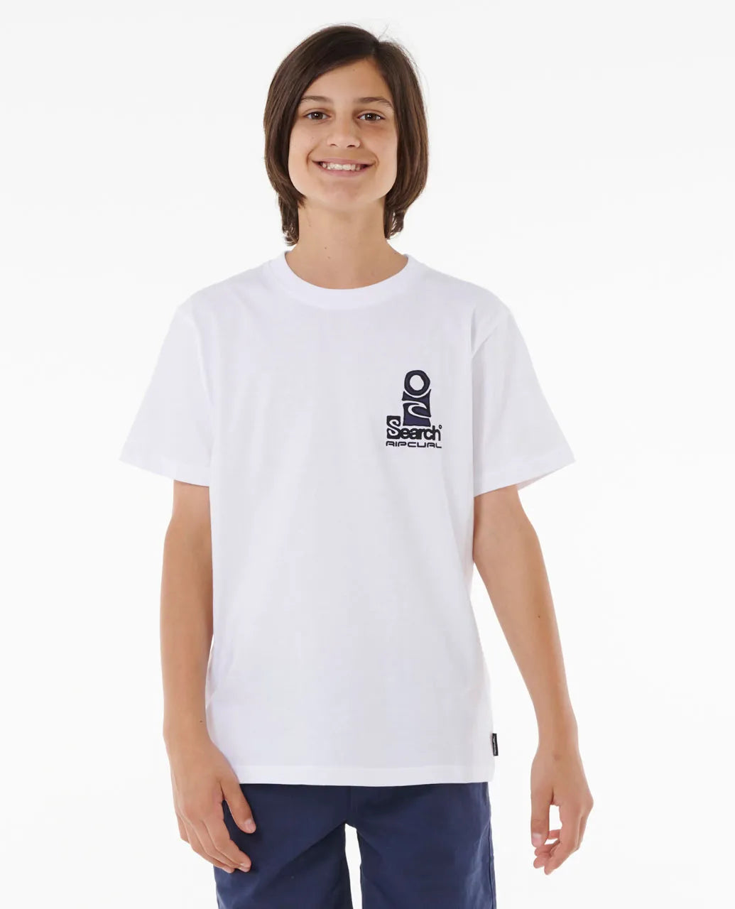 Boys Search Stack T-shirt In White