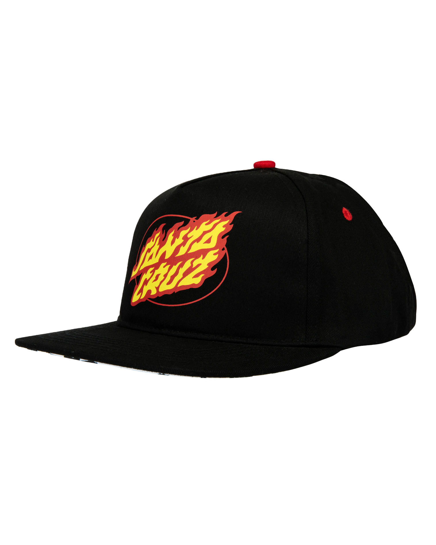 Boys True Oval Flame Dot Cap In Black