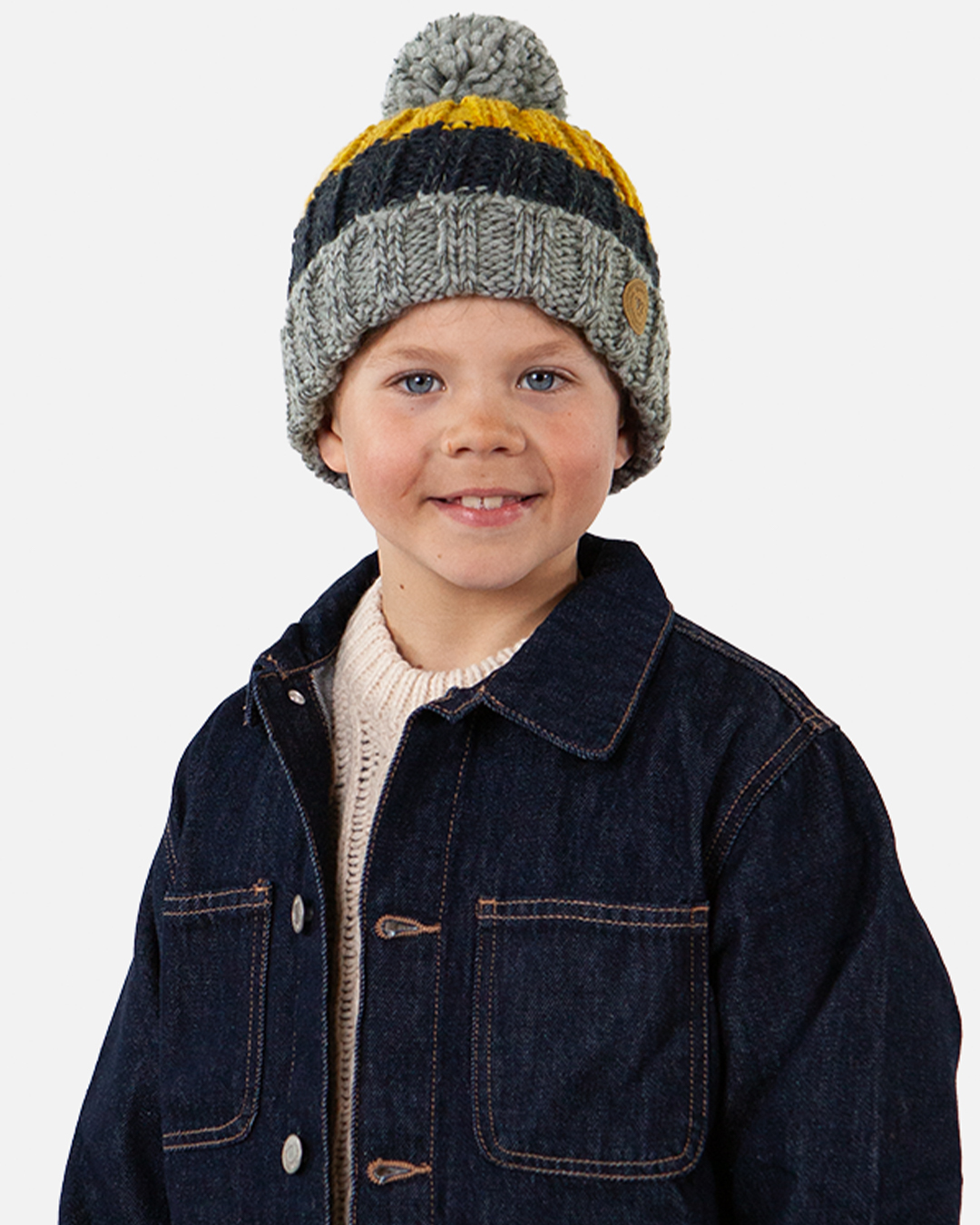 Boys Wilhelm Beanie In Yellow