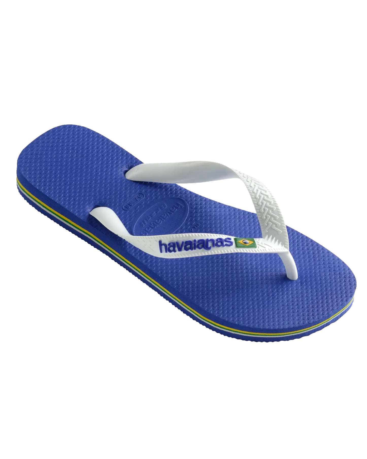 Brazil Logo Flip Flops In Marine Blue