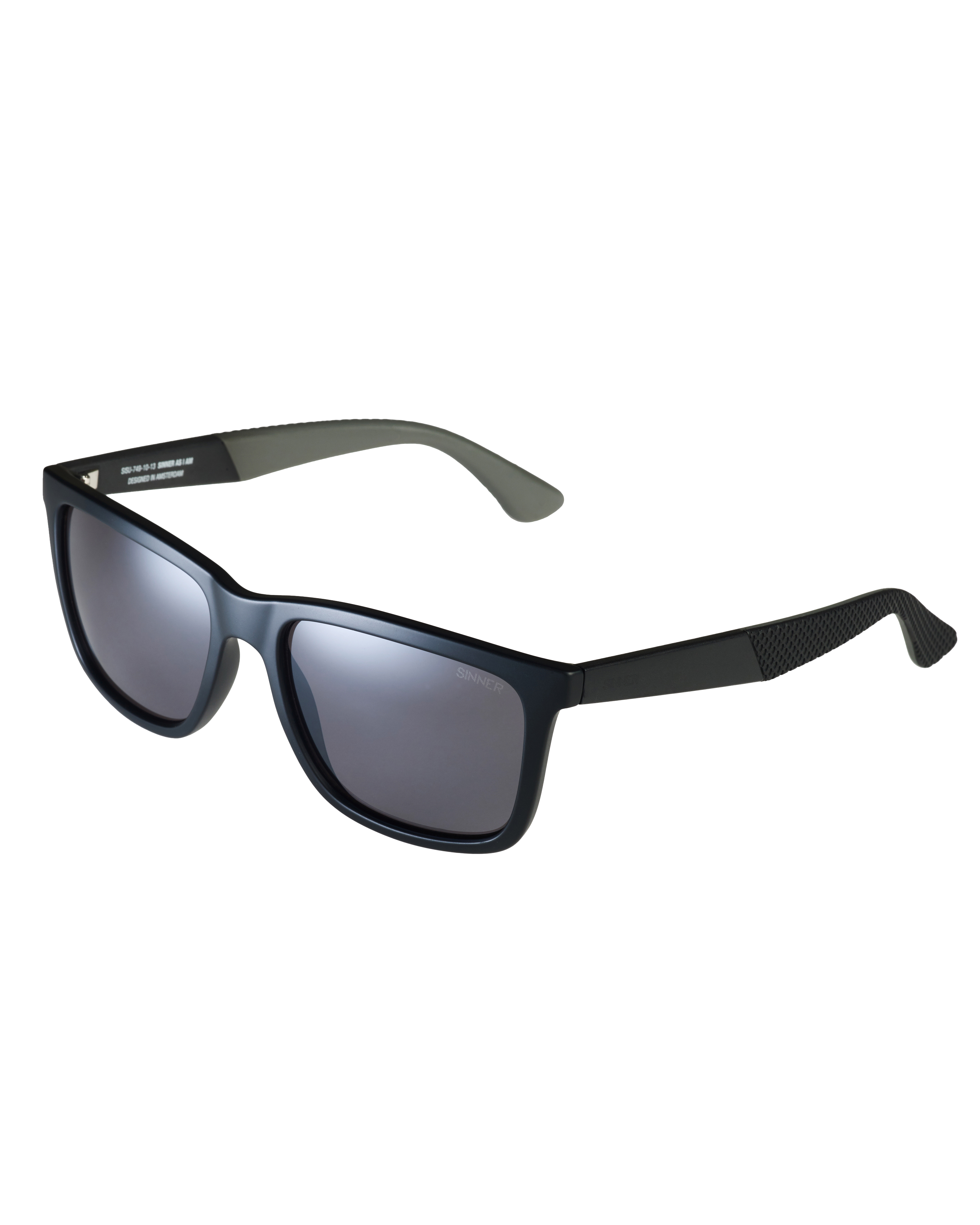 Bretton Polarised Sunglasses In Matte BlackandSmoke