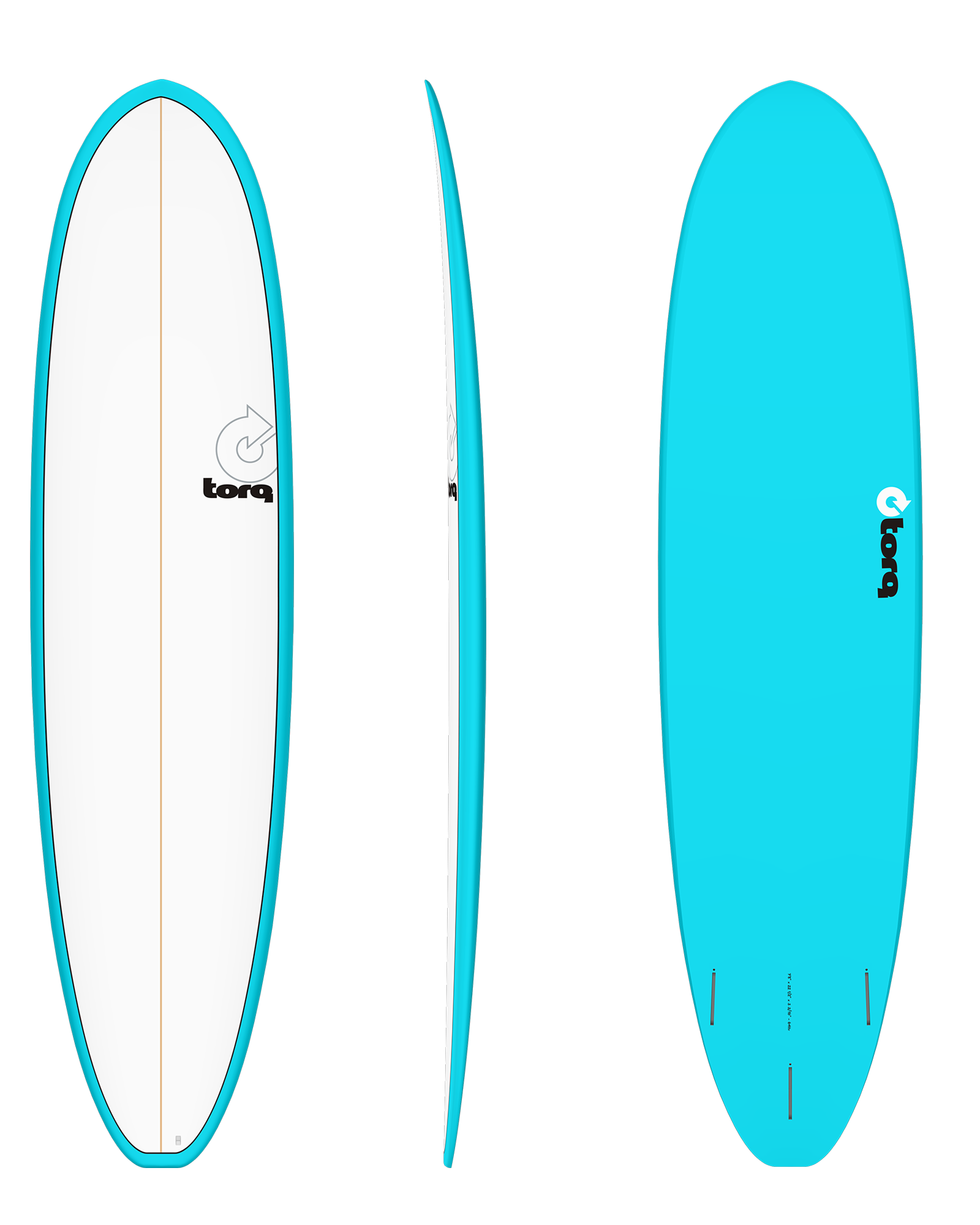 82 Fun V+ Surfboard In BlueandPinline