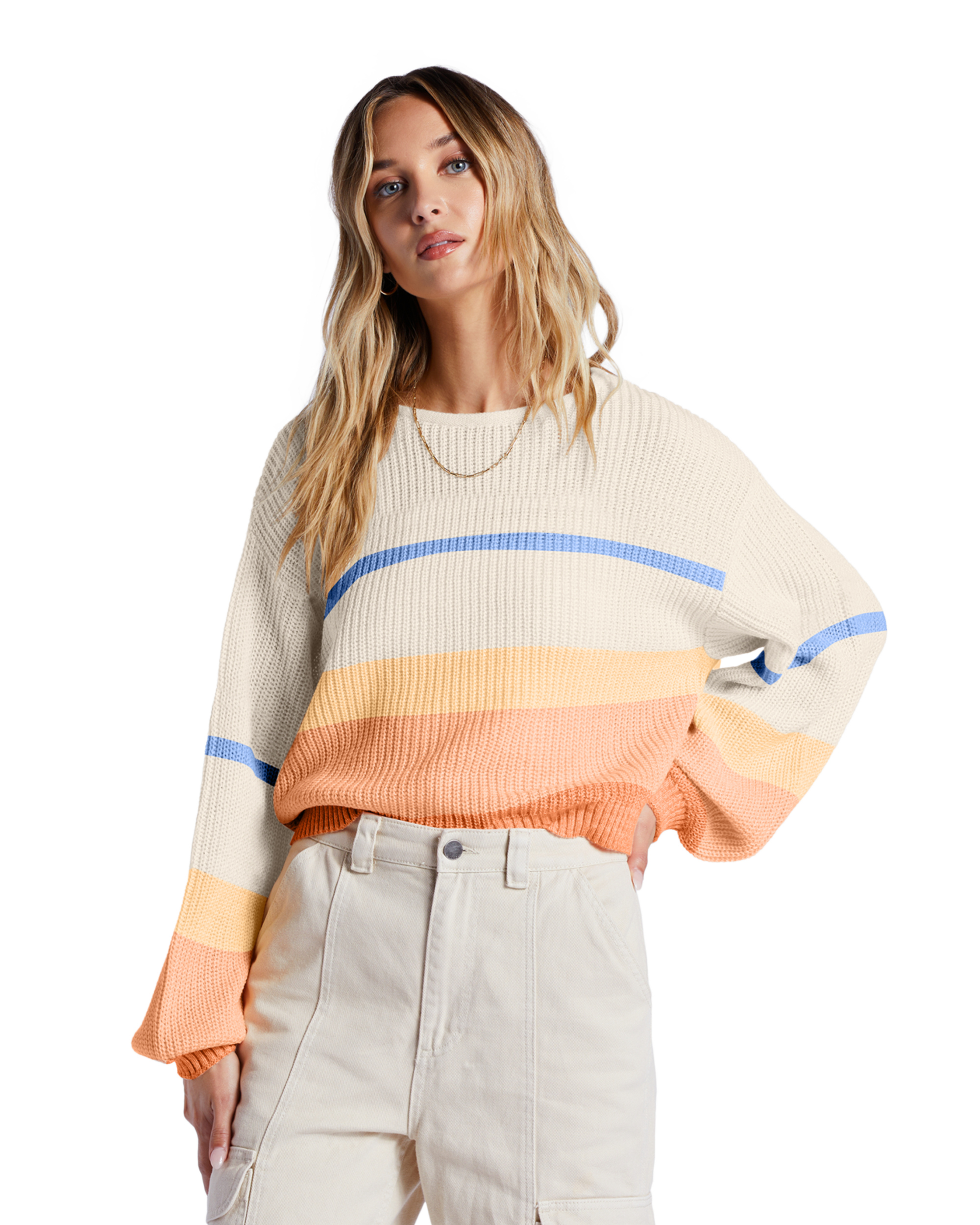 Changing Tides Jumper In Light Melon