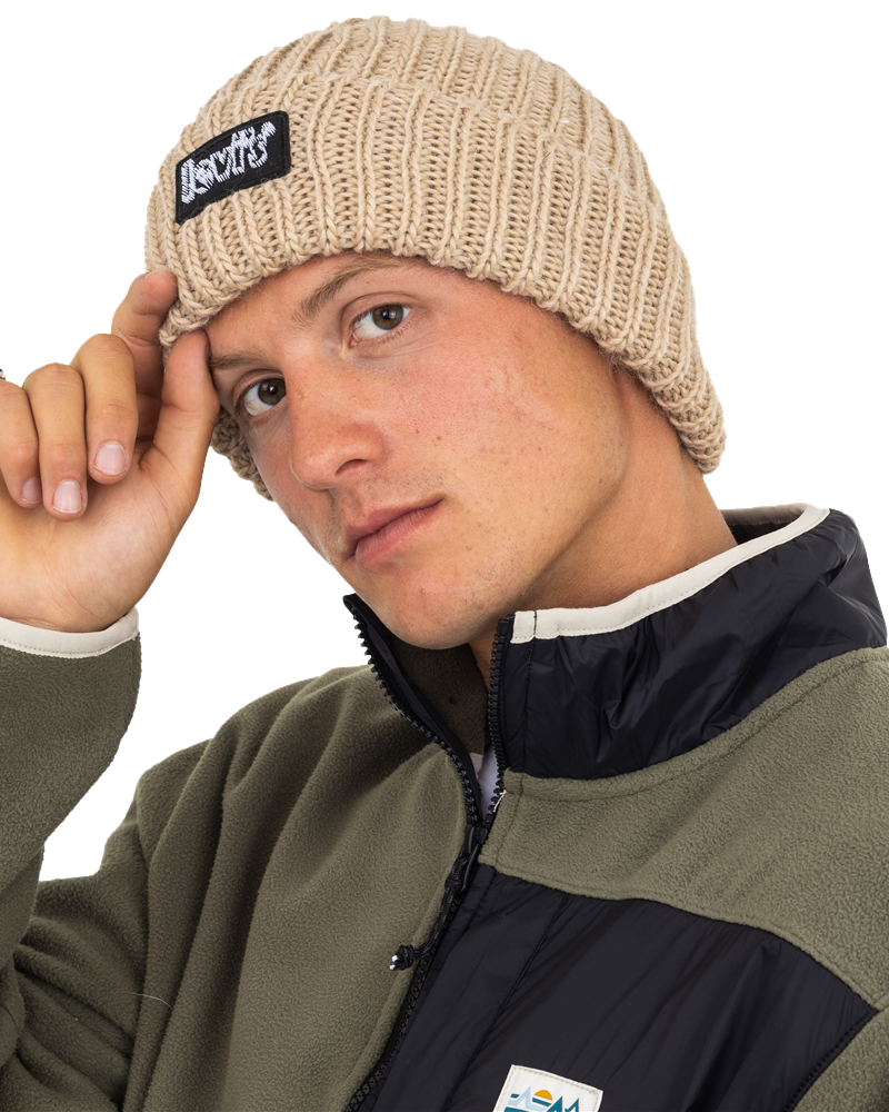 Chunky Beanie In Natural Tan