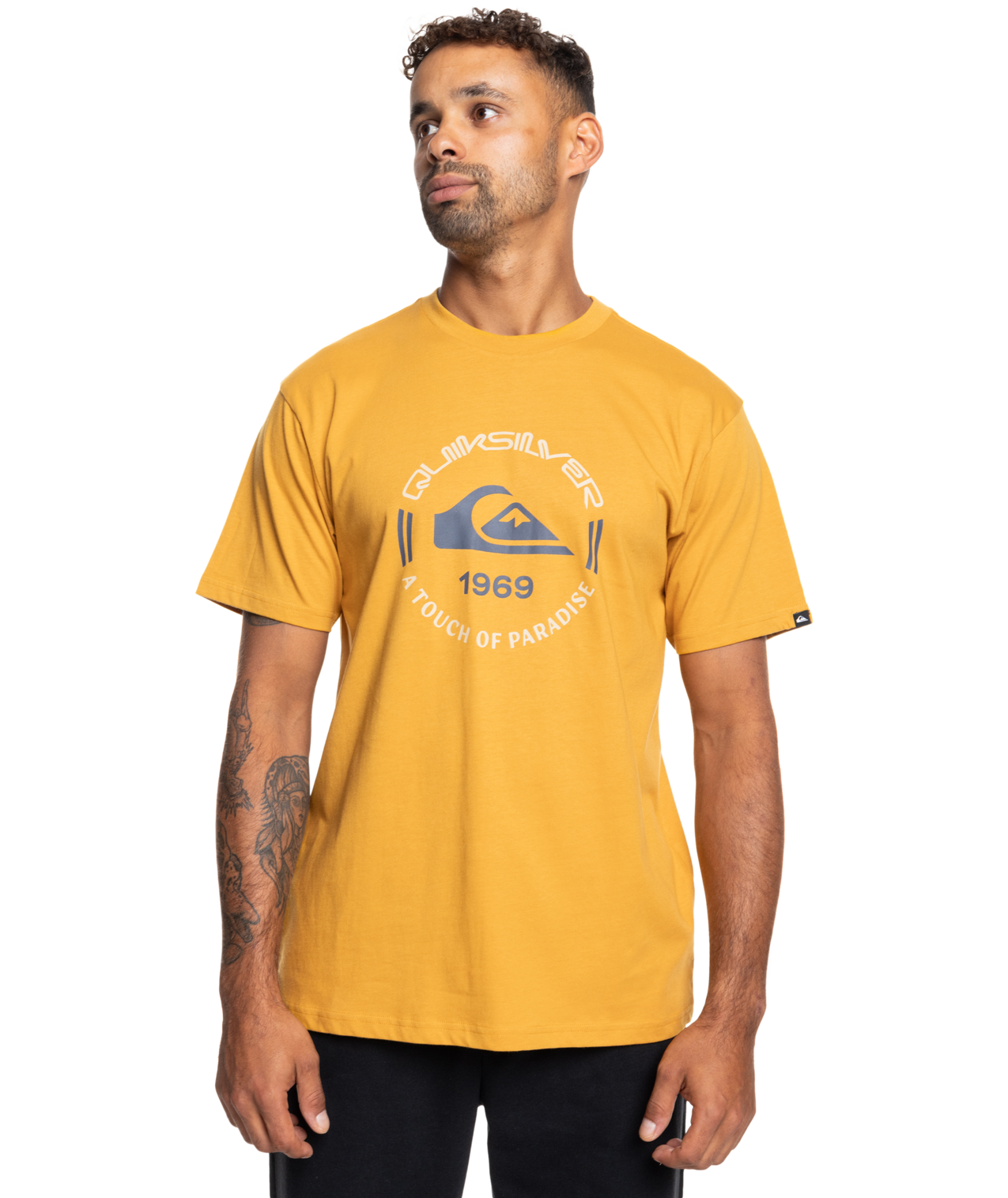 Circle Logo T-shirt In Mustard