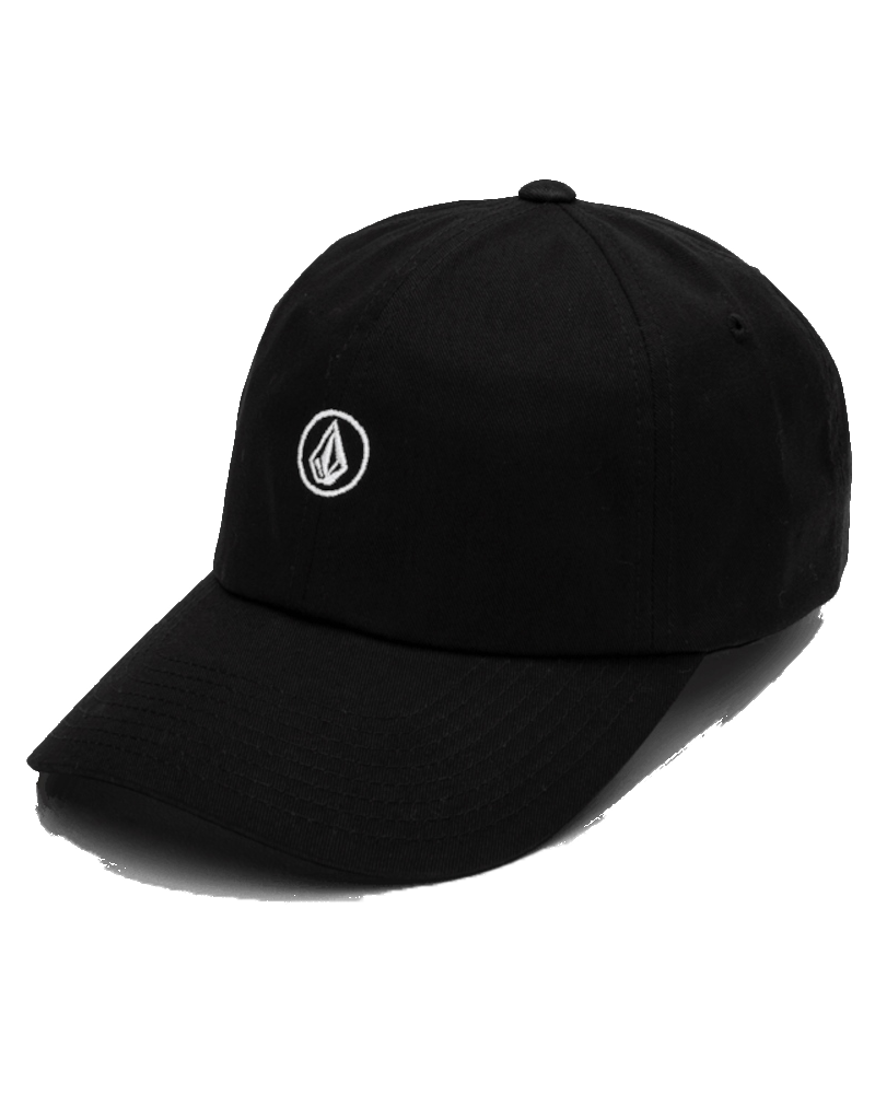 Circle Stone Dad Cap In Black