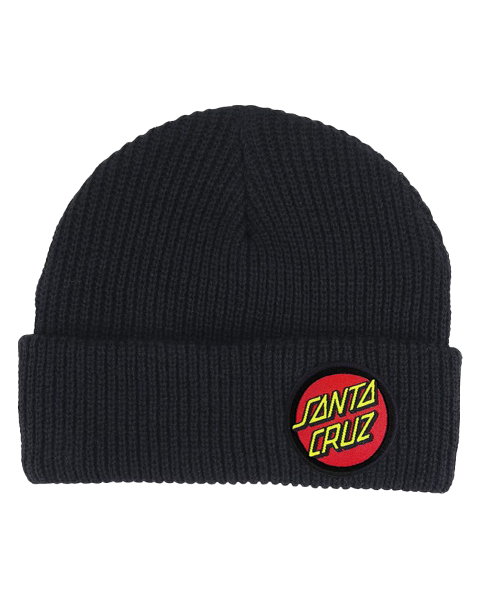 Classic Dot Beanie In Black