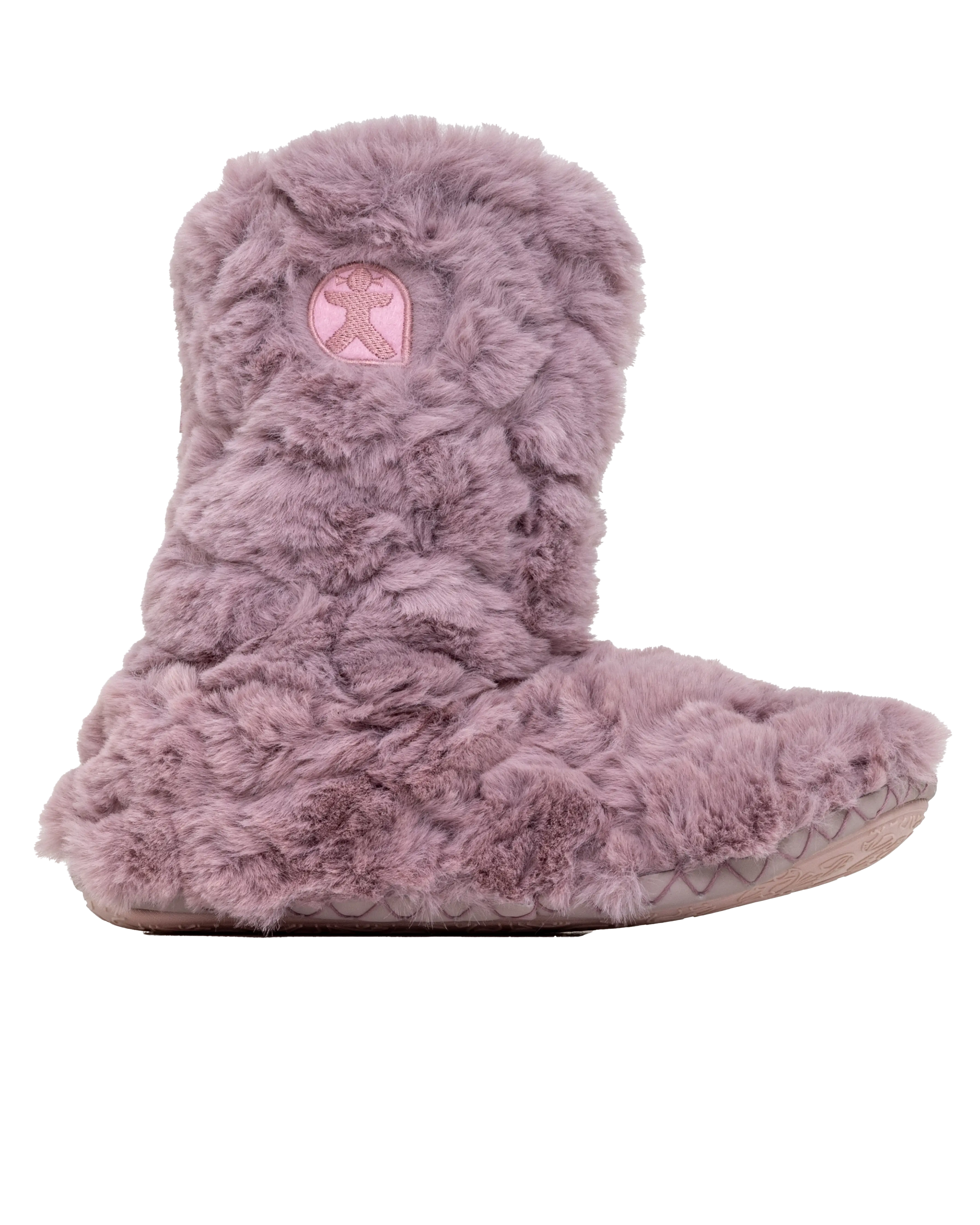 Cole Luxury Faux Fur Slipper Boots In Pink Sorbet