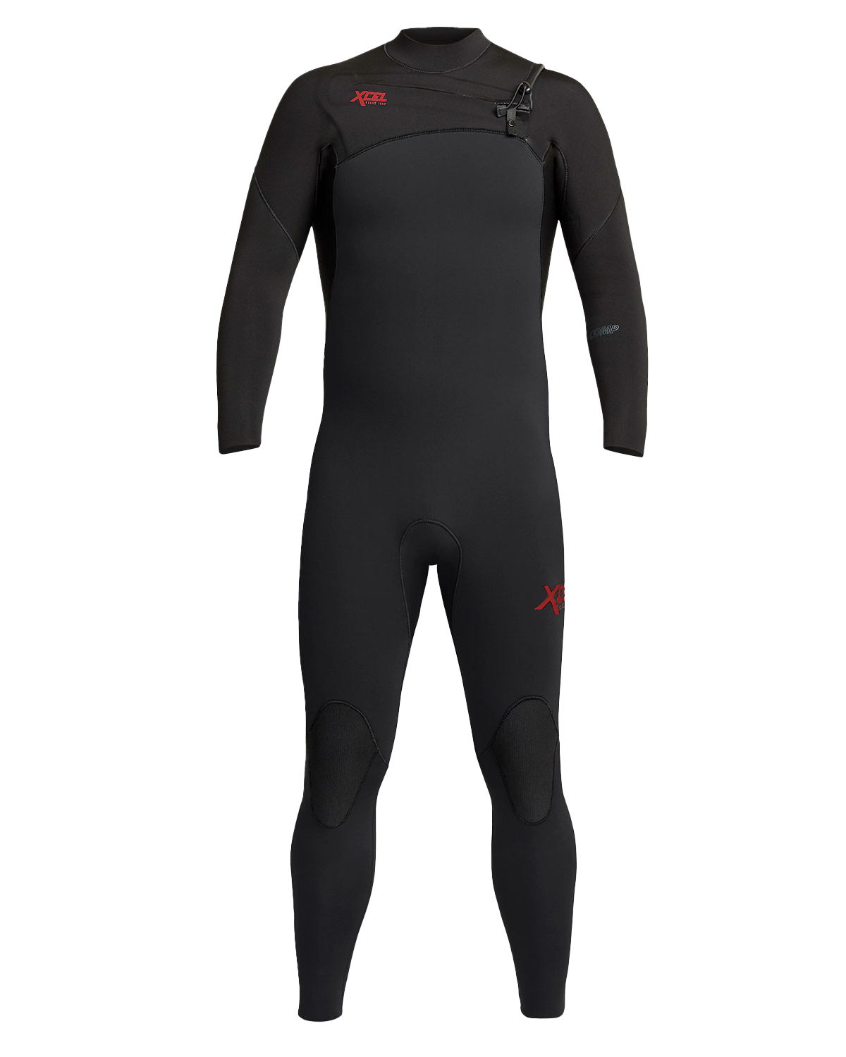 Comp 5/4mm Chest Zip Wetsuit In Black