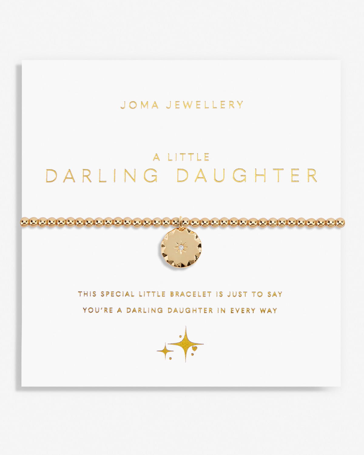 A Little darling Daughter Bracelet In Gold