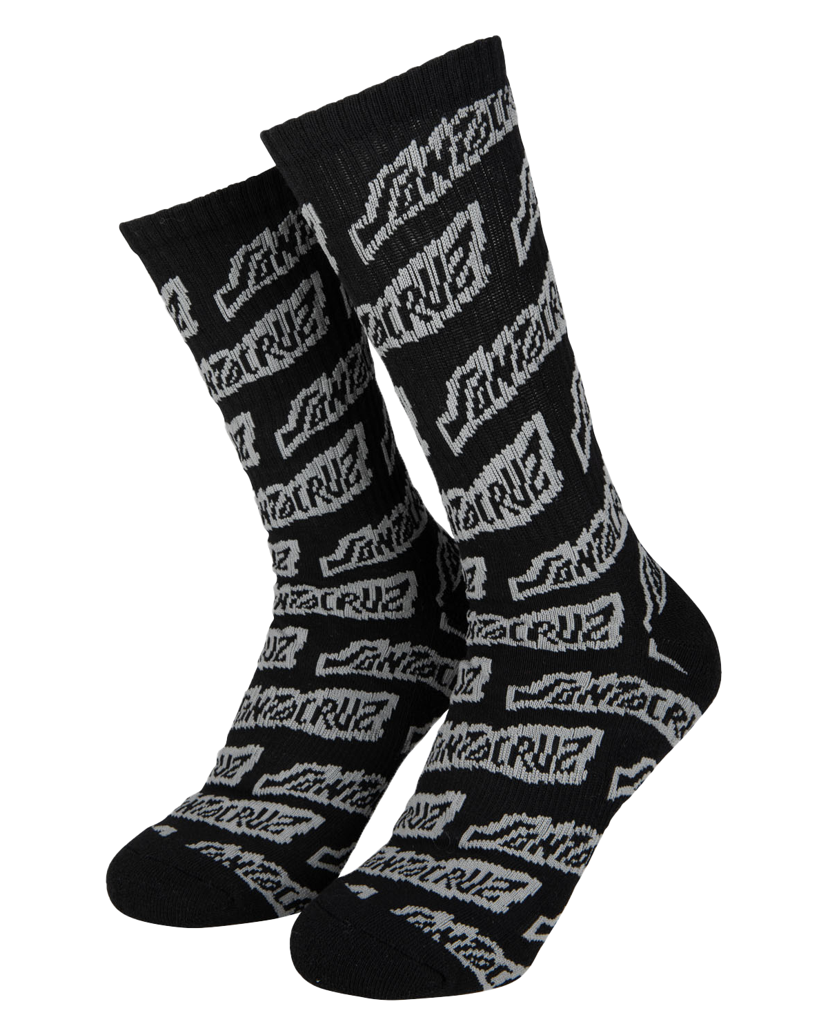 Creep Repeat Socks In Black