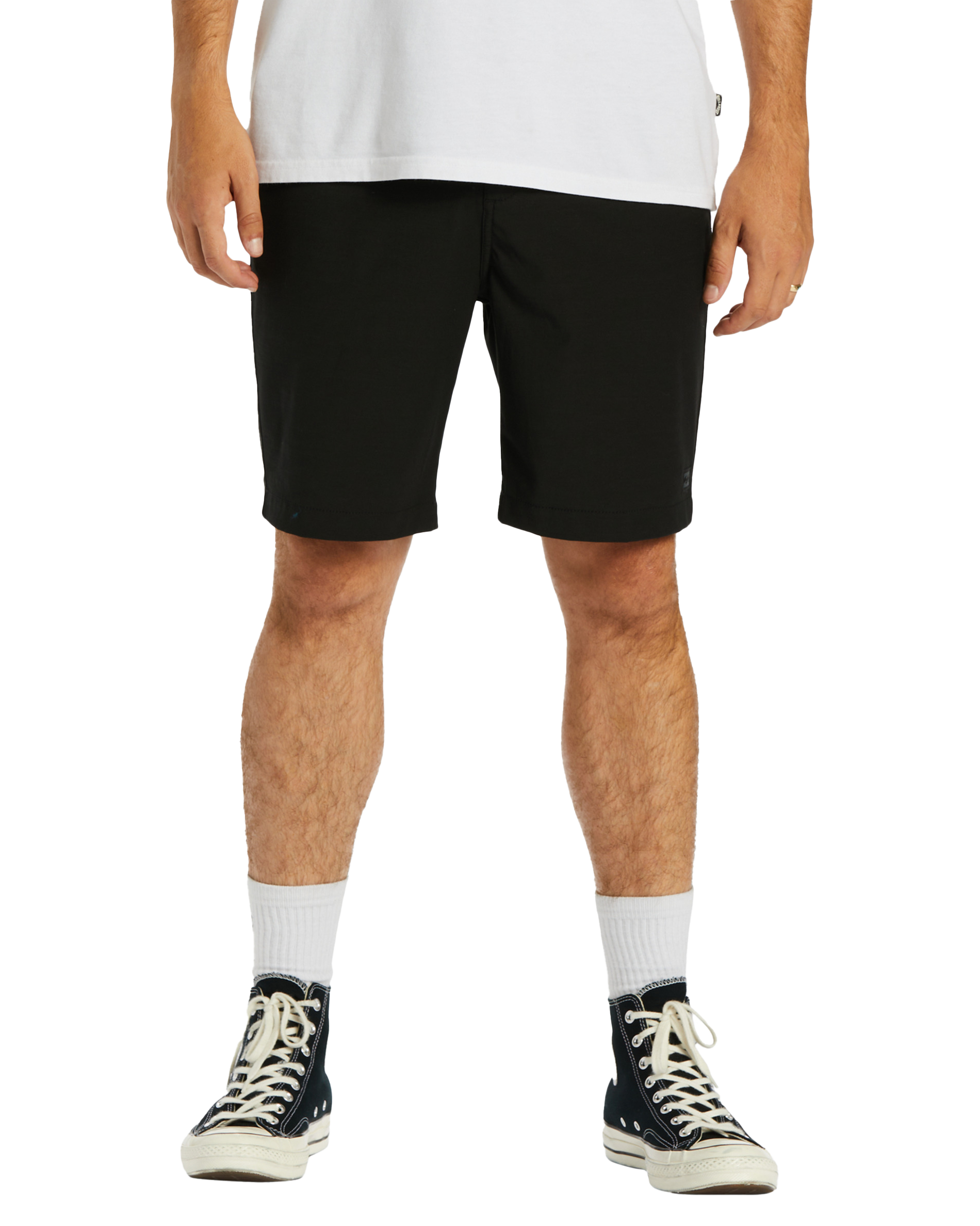 Crossfire Solid Walkshorts In Black