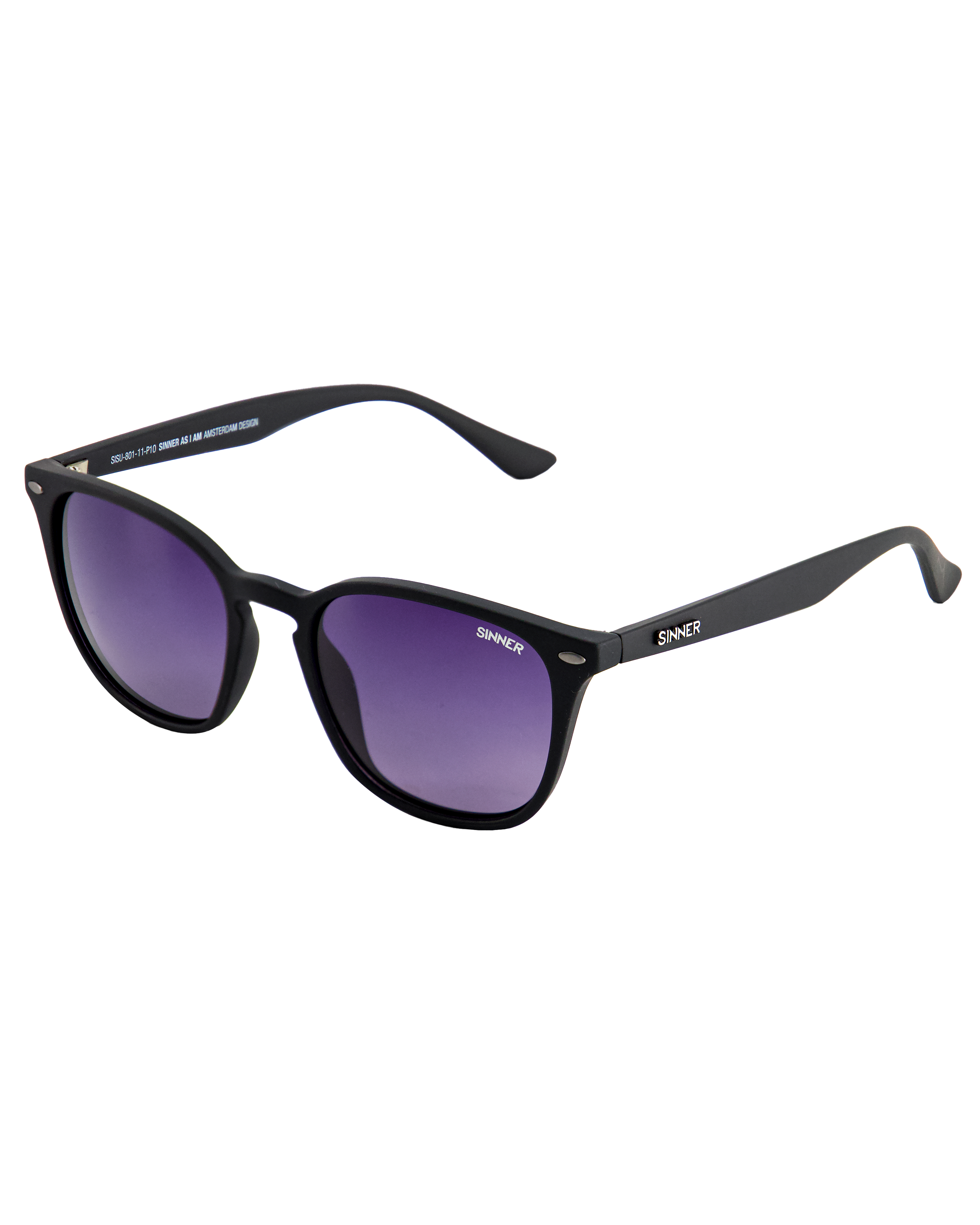 Dagmar Sunglasses In Matte BlackandSmoke Mirror