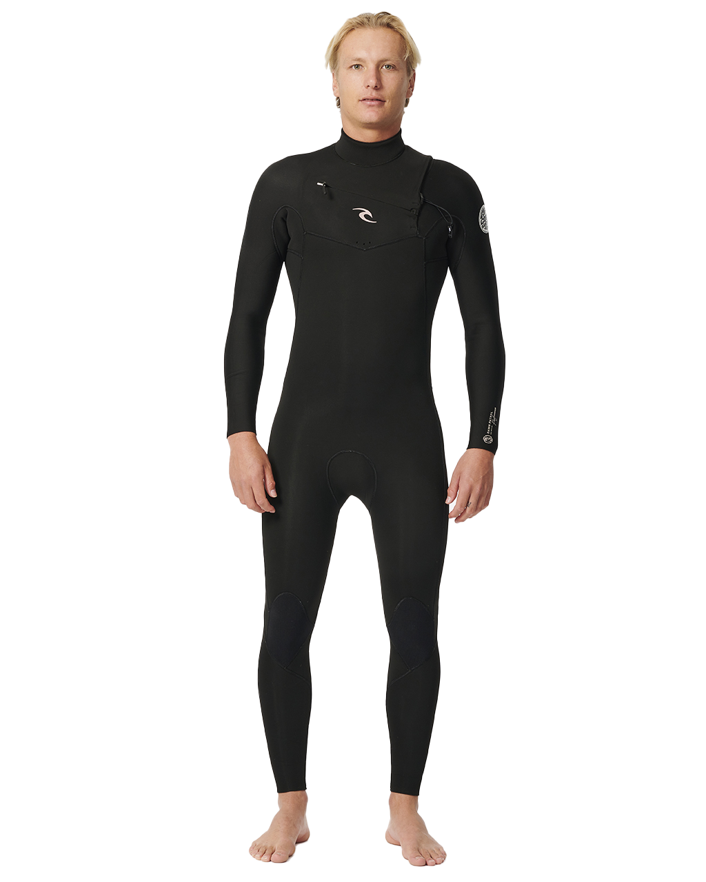 Dawn Patrol Performance 4/3mm Chest Zip Wetsuit In Black