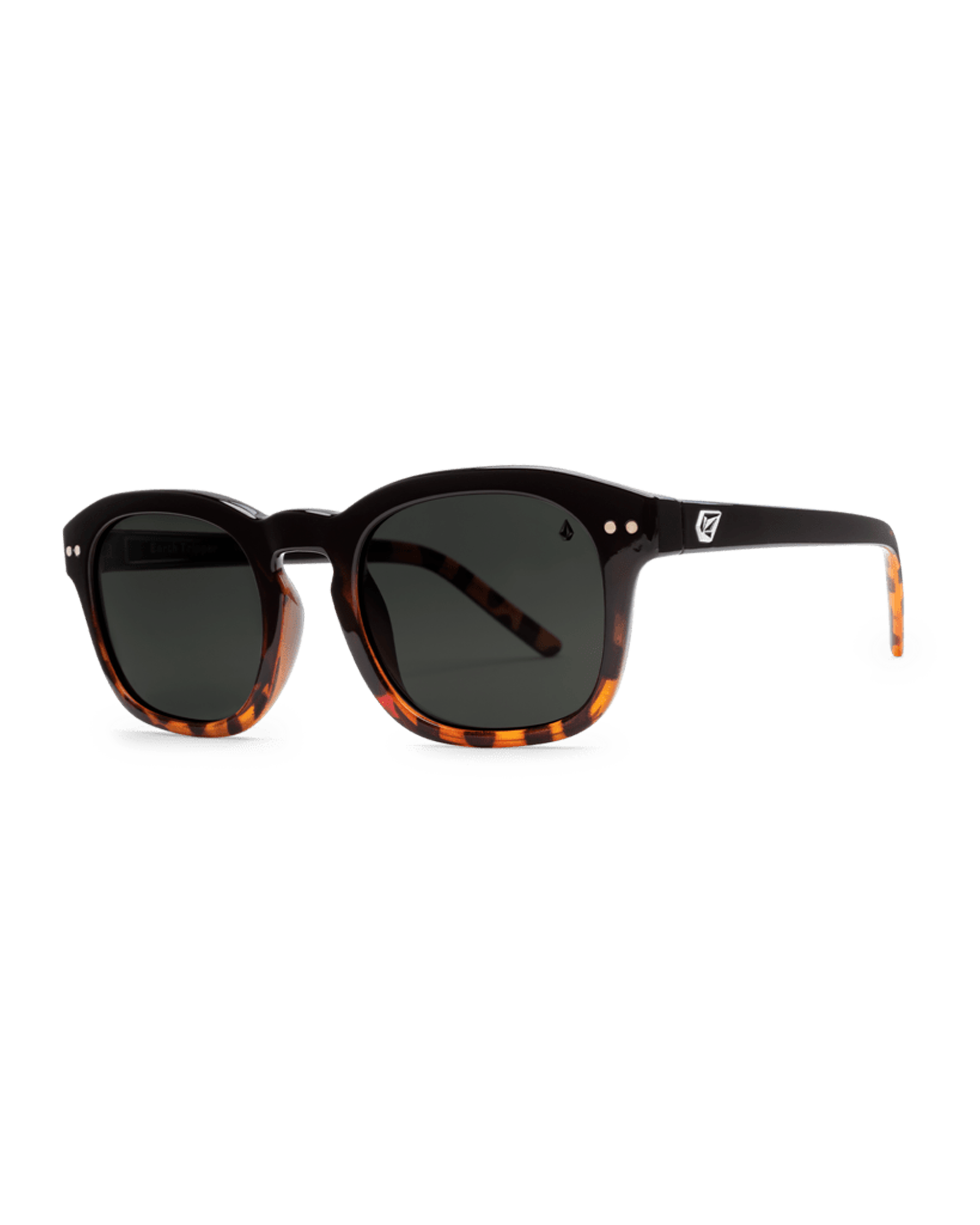 Earth Tripper Polarised Sunglasses In Gloss DarksideandGray