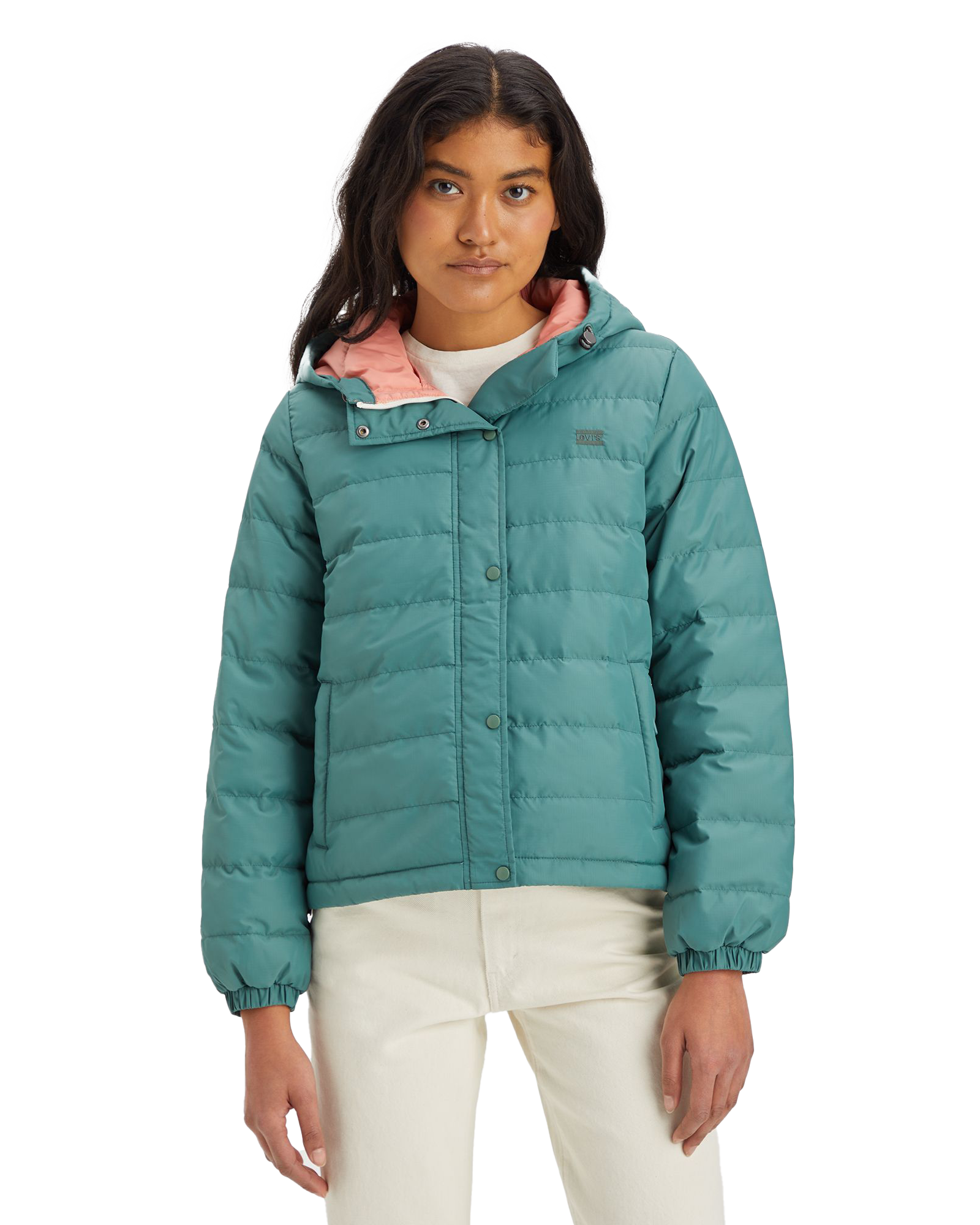 Edie Packable Jacket In Silver Pine