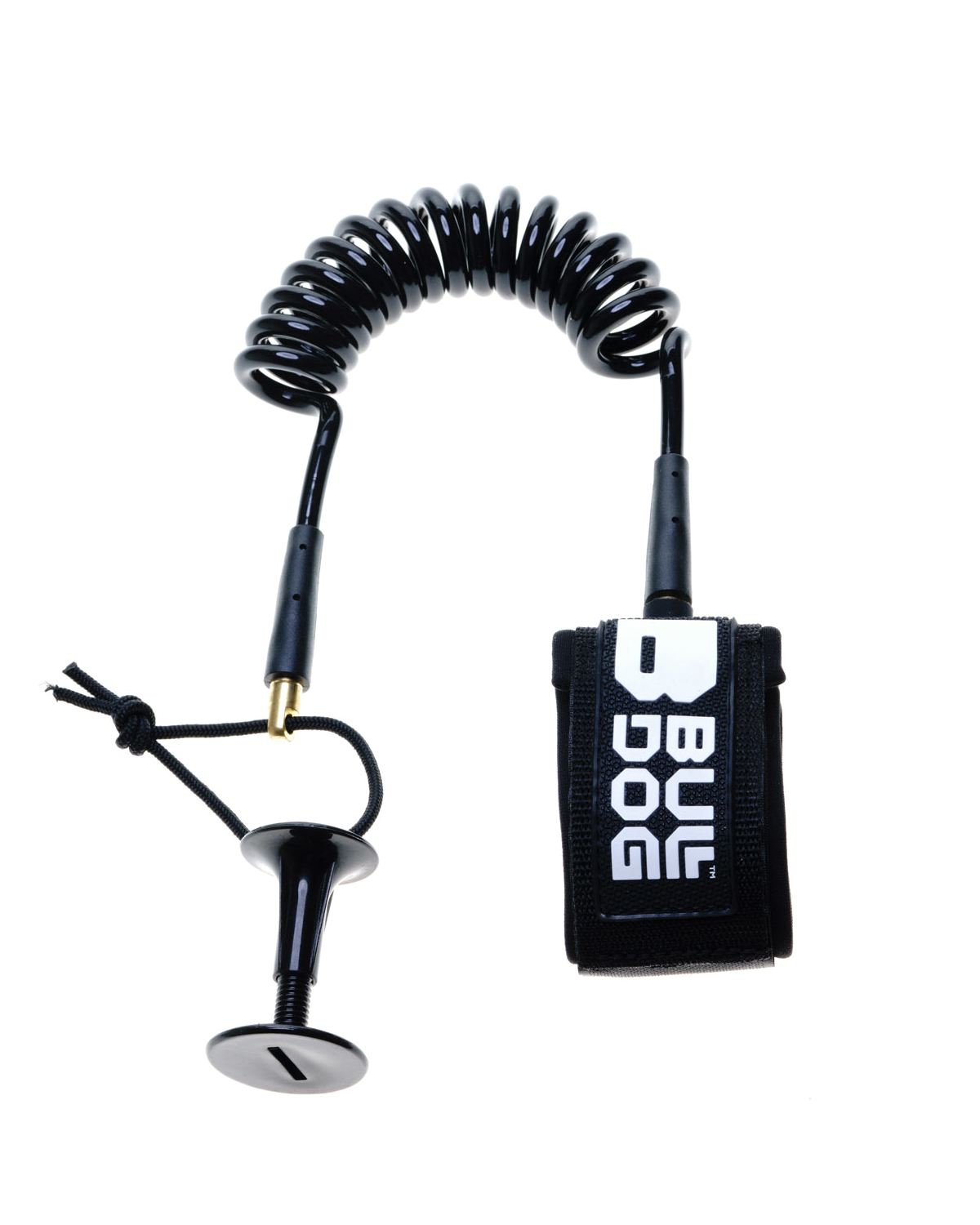 Elbow Coil Bodyboard Leash In BlackandWhite