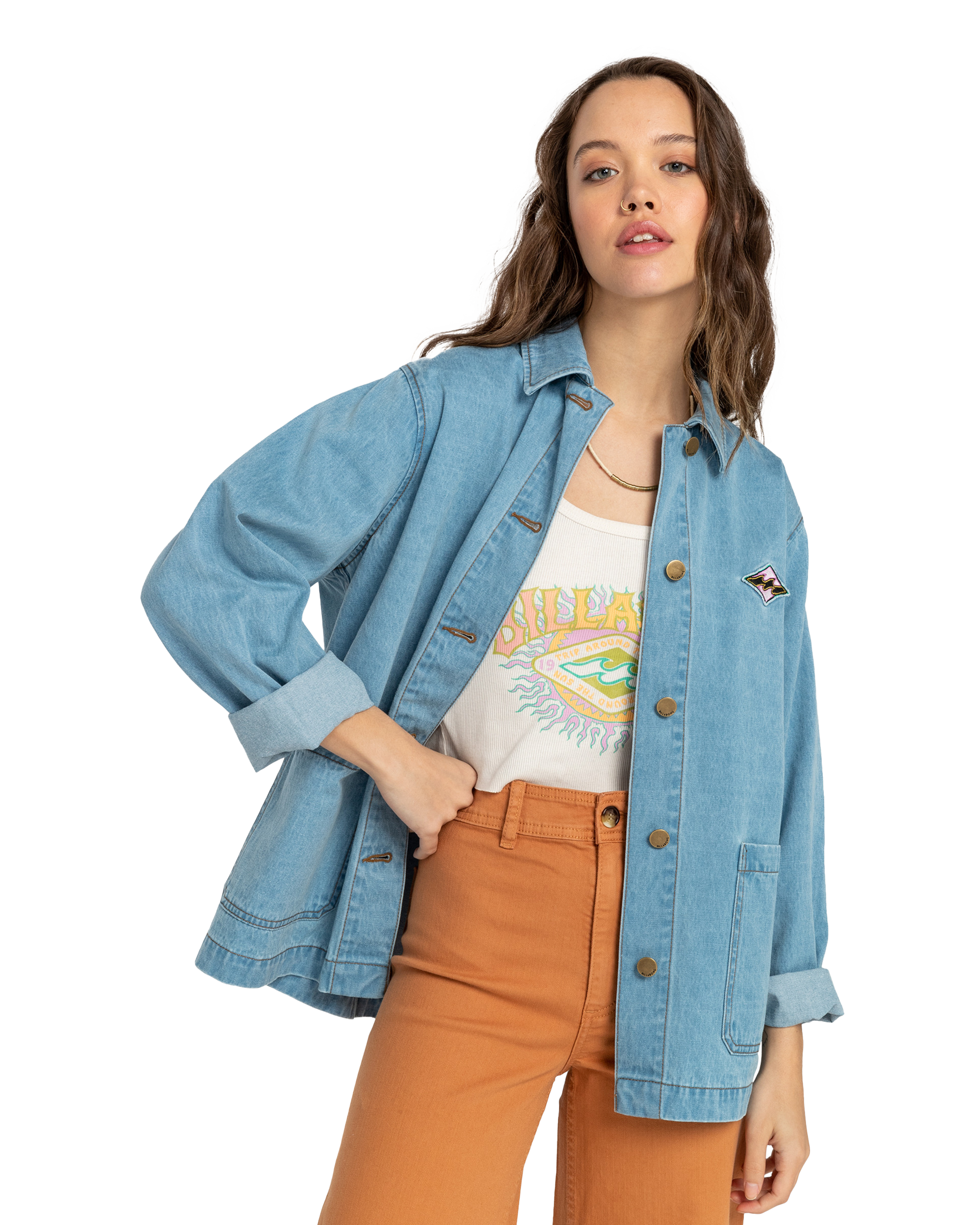 Endless Night Denim Jacket In Soft Indigo