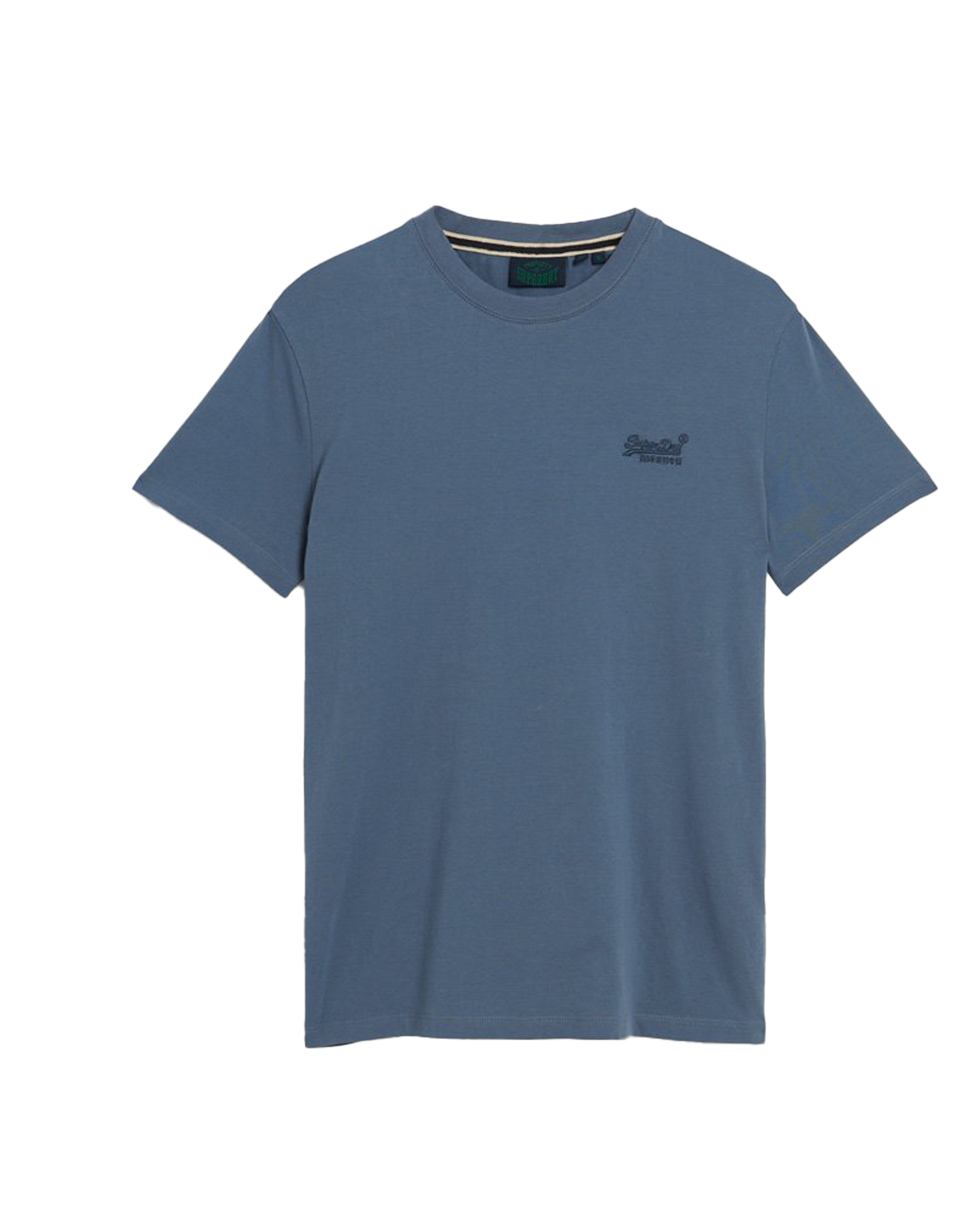 Essential Logo Embroidered T-shirt In Heritage Washed Blue