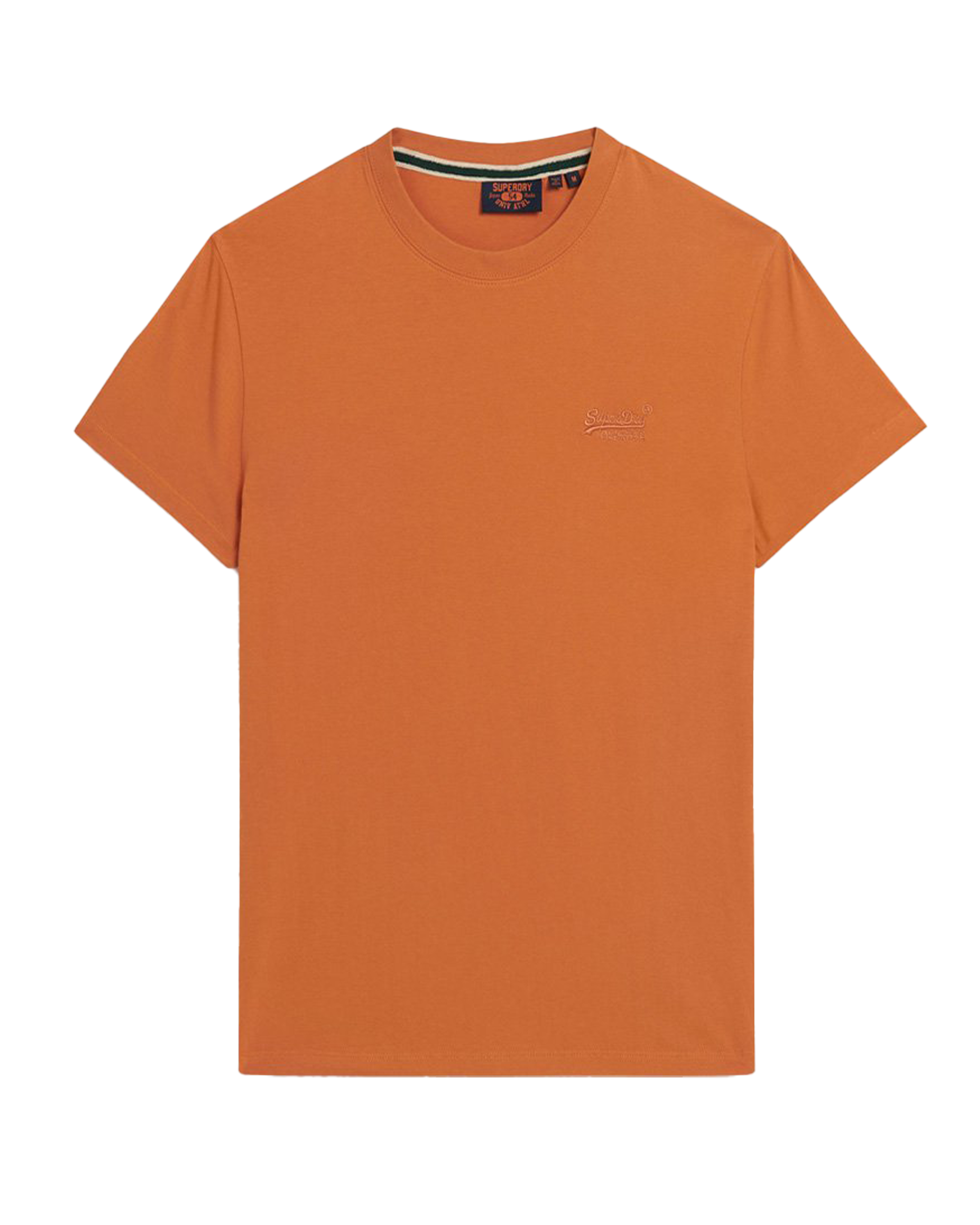 Essential Logo Embroidered T-shirt In Mojave Orange