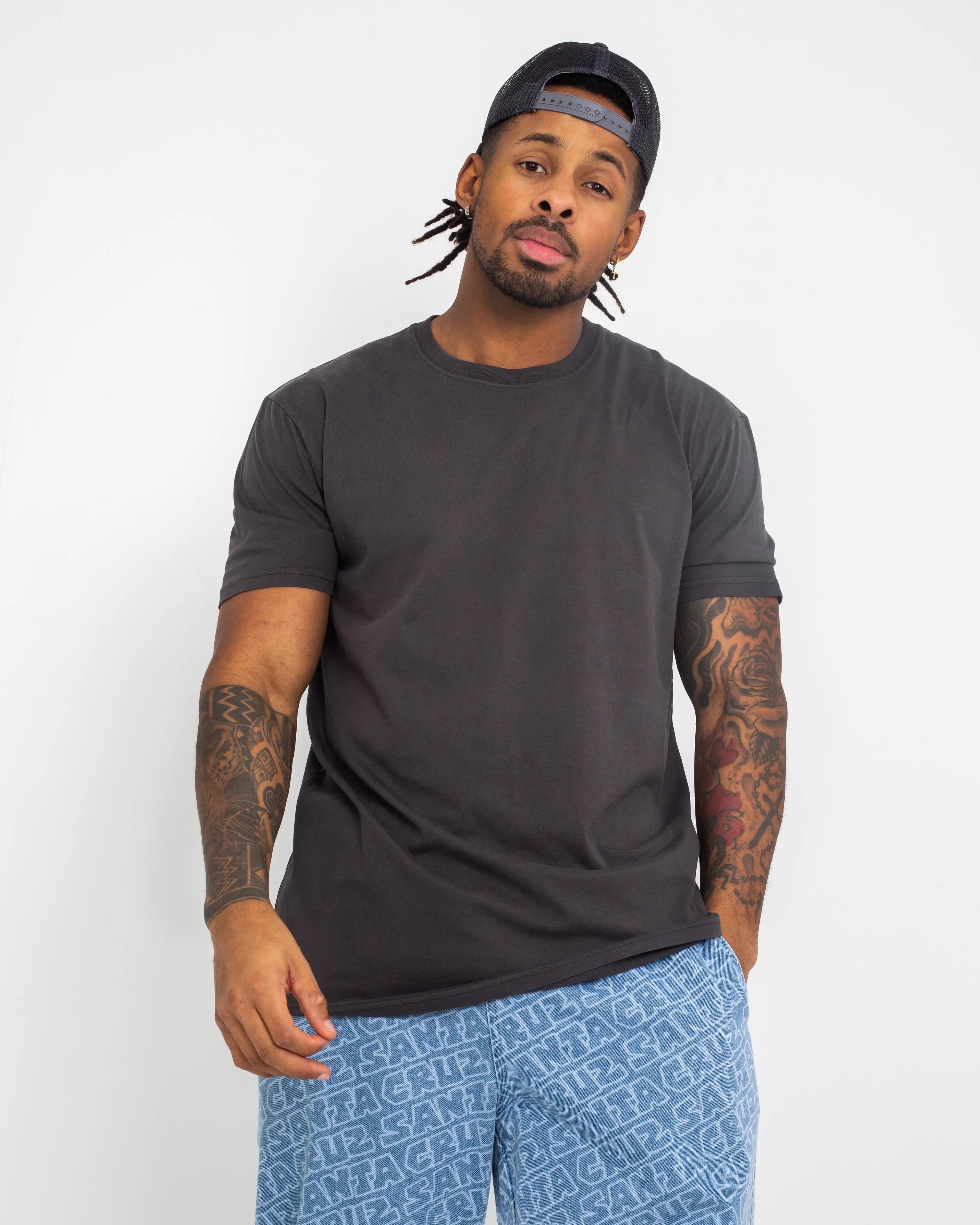 Faded T-shirt In Faded Black