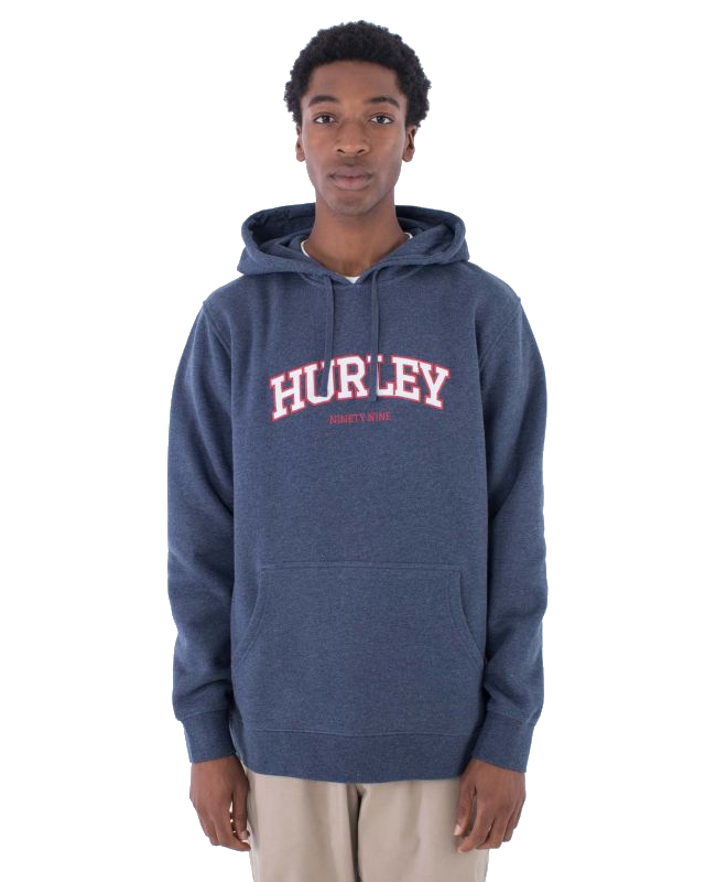 Flow Pullover Hoodie In Heather Indigo