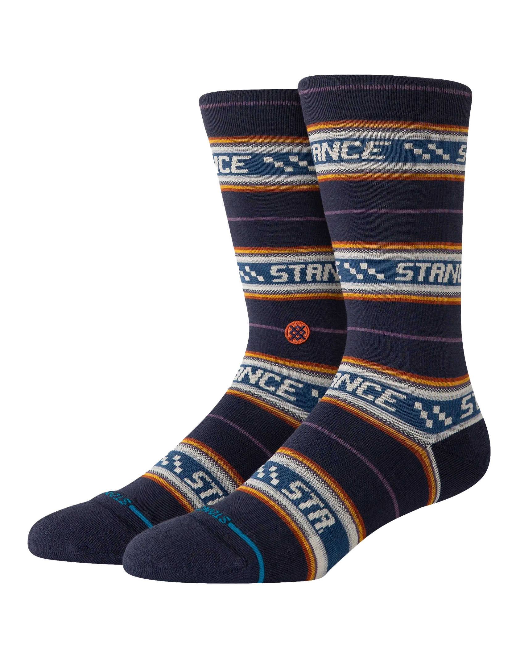 Flowrider Crew Socks In Navy