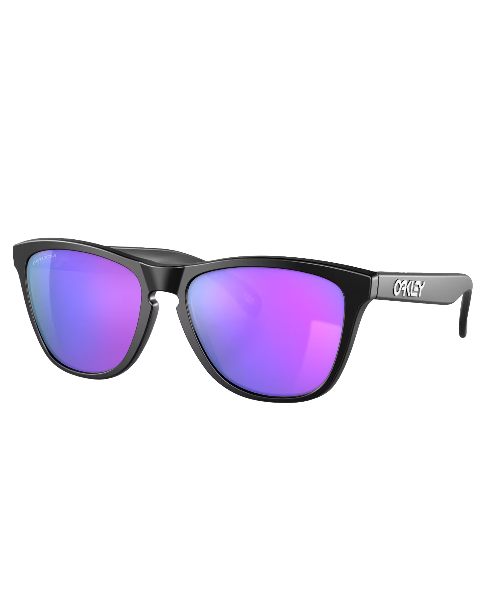 Frogskin Prizm Sunglasses In Matte BlackandPrizm Violet