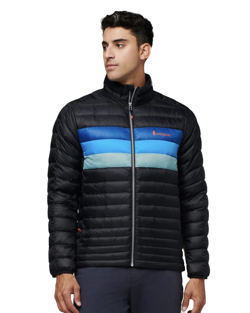 Fuego Down Jacket In BlackandPacific Stripe