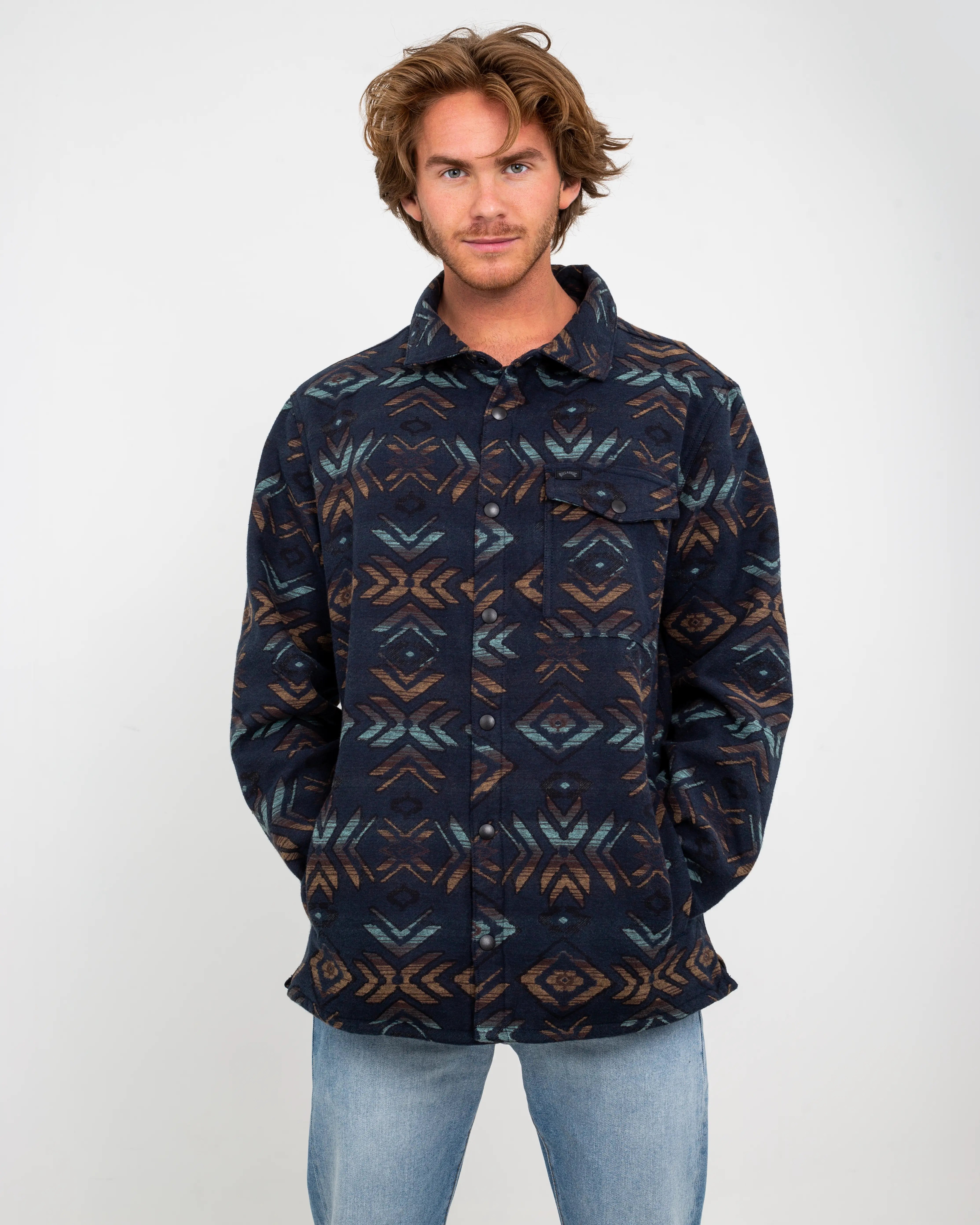 Furnace Hoodie Shirt In Navy