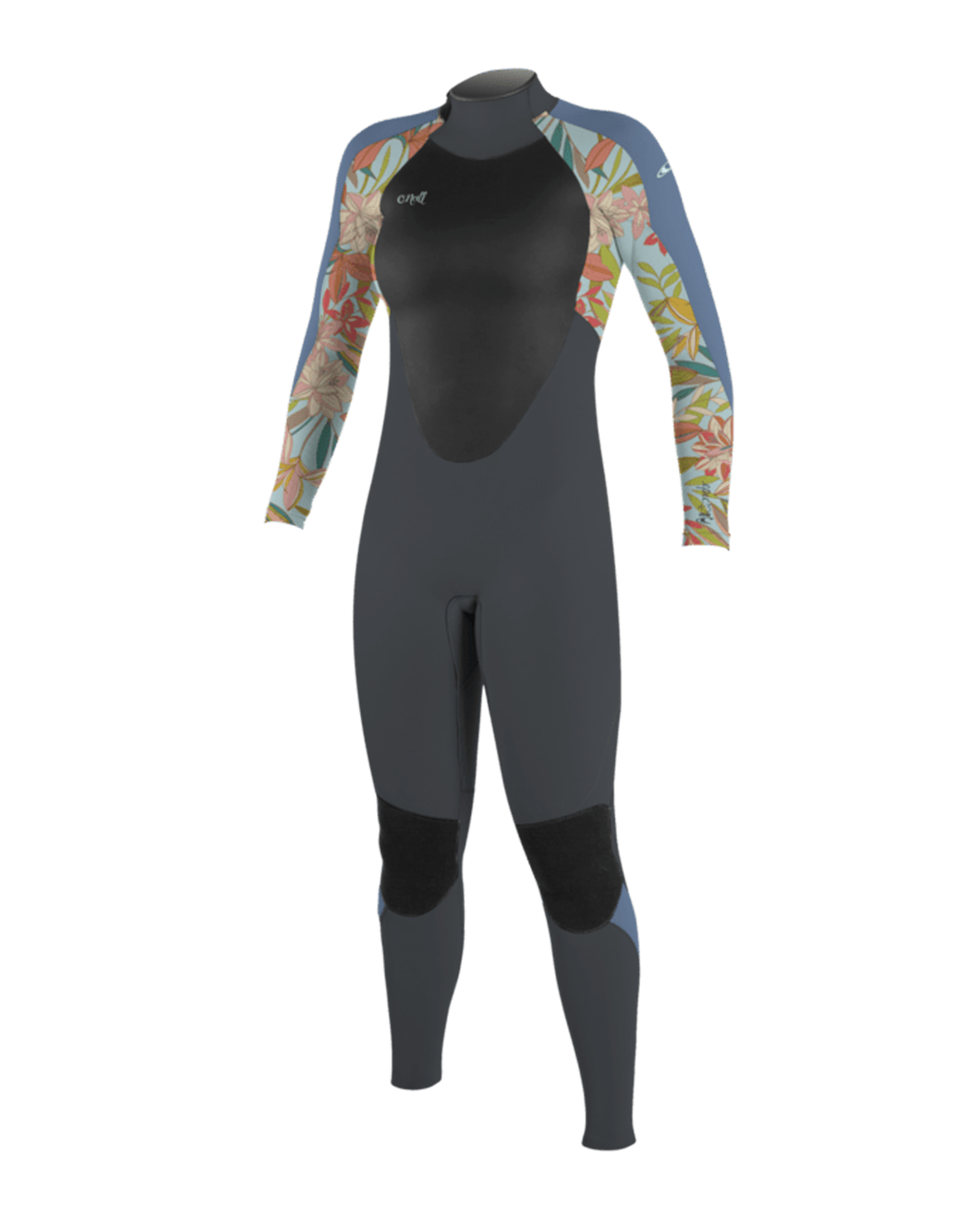 Girls Epic 4/3mm Back Zip Wetsuit In Graphite  DahliaandInfinity