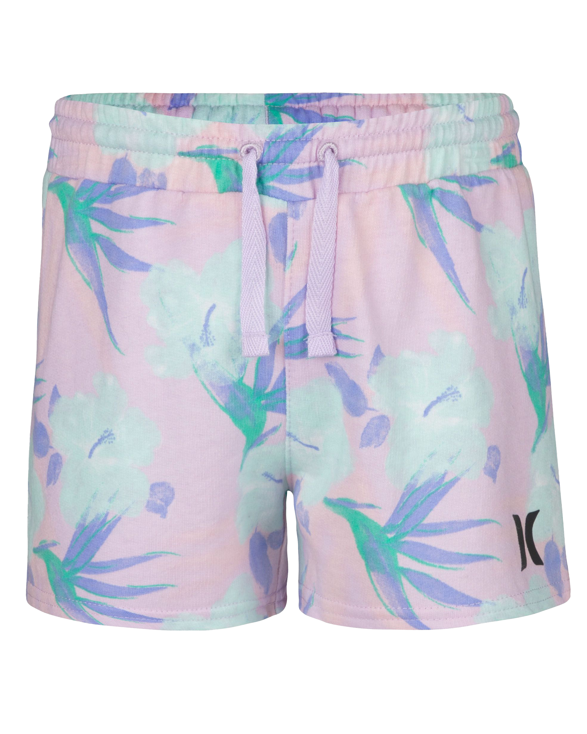 Girls French Terry Shorts In Light Lavender