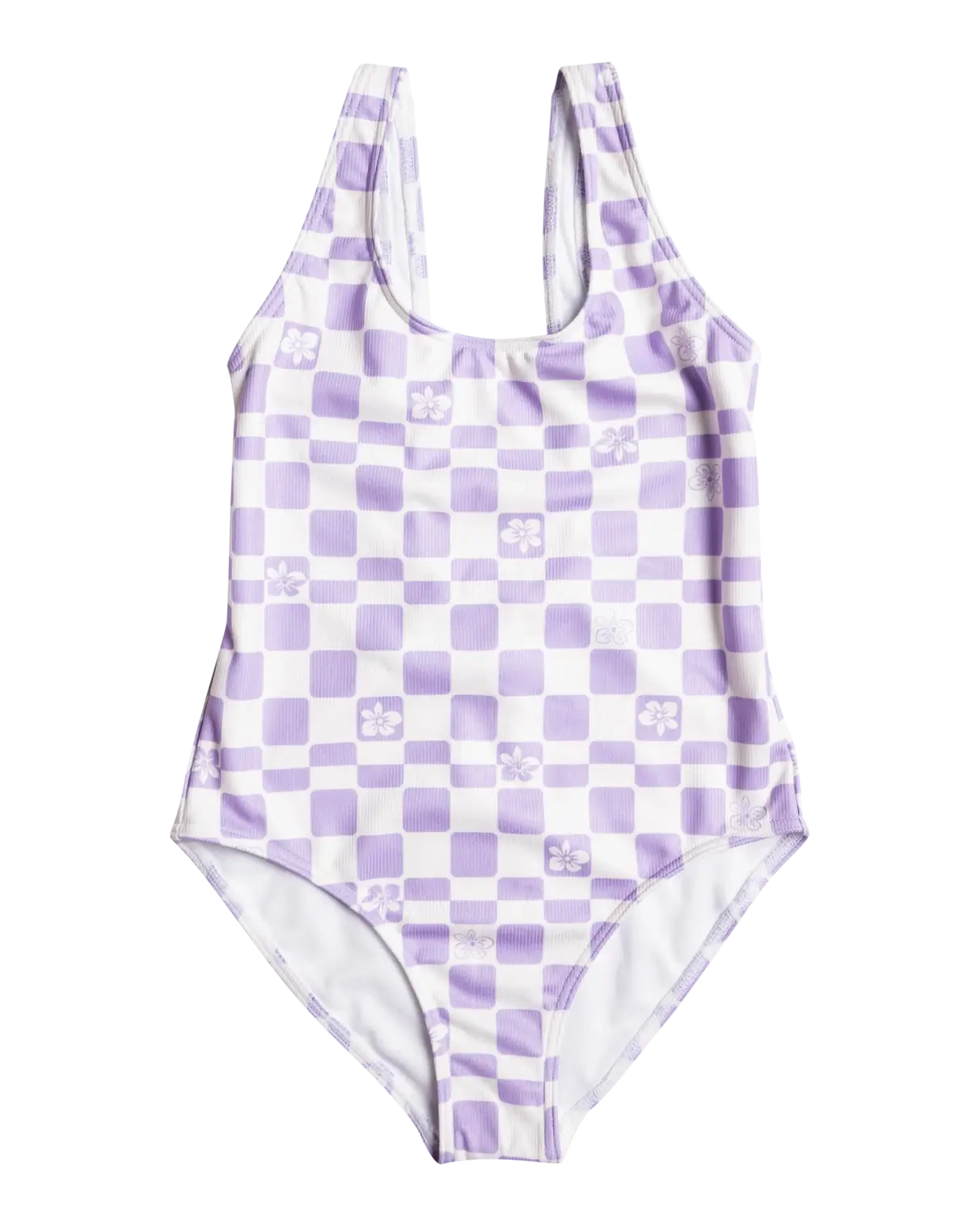 Girls Magical Waves One Piece Swimsuit In Purple Rose Flower Box