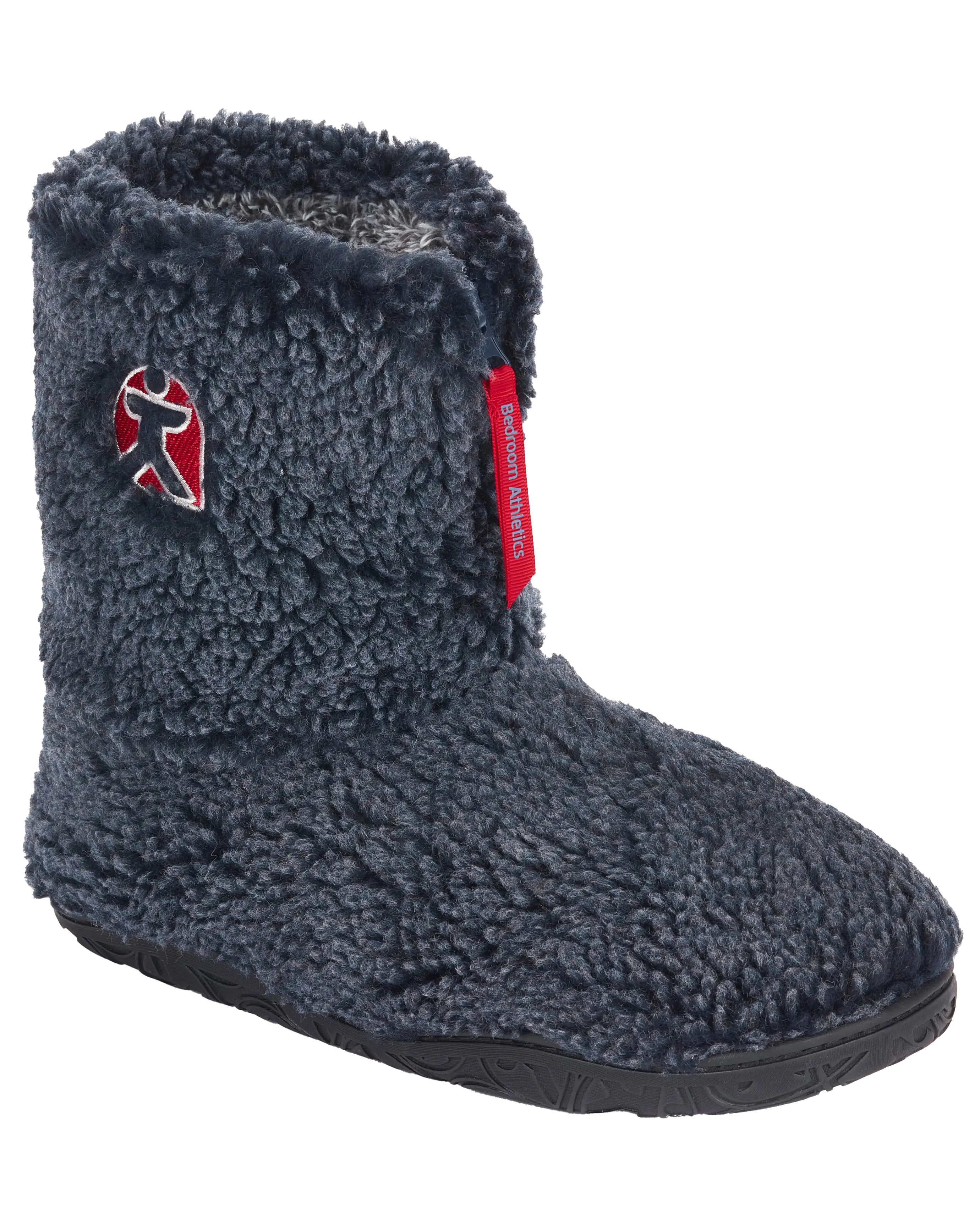 Gosling Snow Tipped Sherpa Slipper Boots In Washed Peacoat Navy