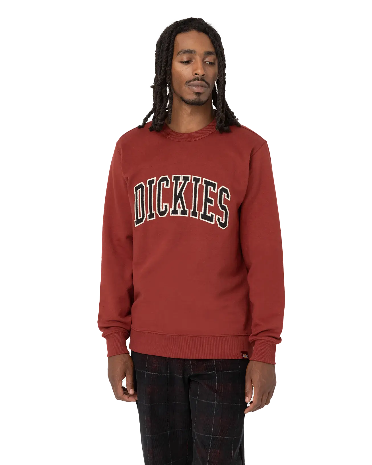 Aitkin Sweatshirt In Fired BrickandGrey