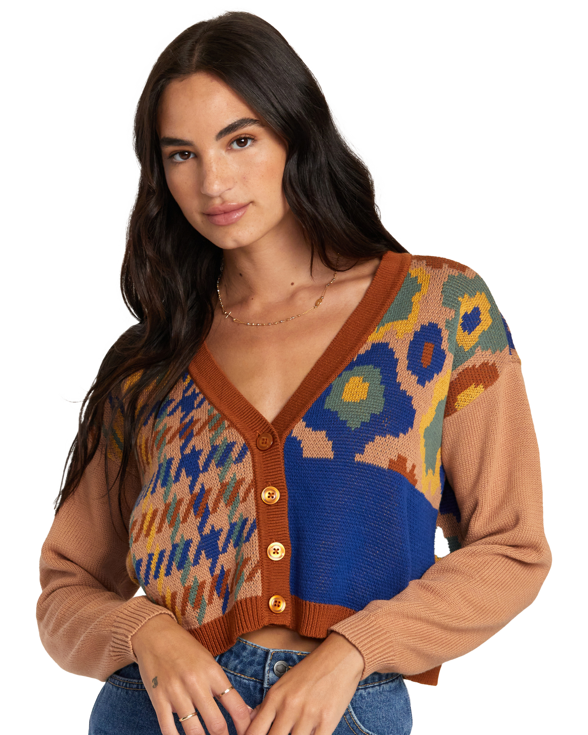 Happy Hour Cardigan In Multi