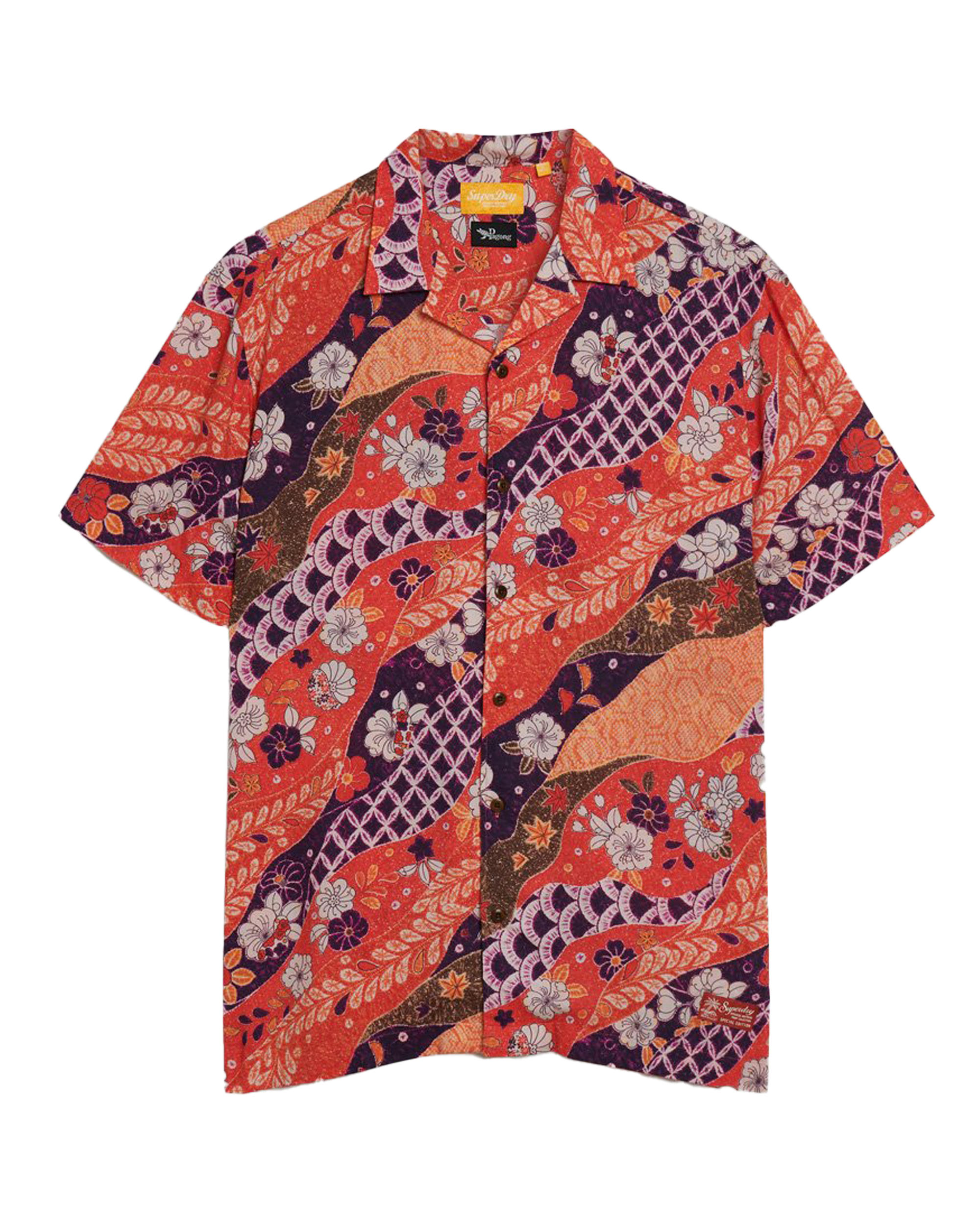 Hawaiian Resort Shirt In Michinaga Green