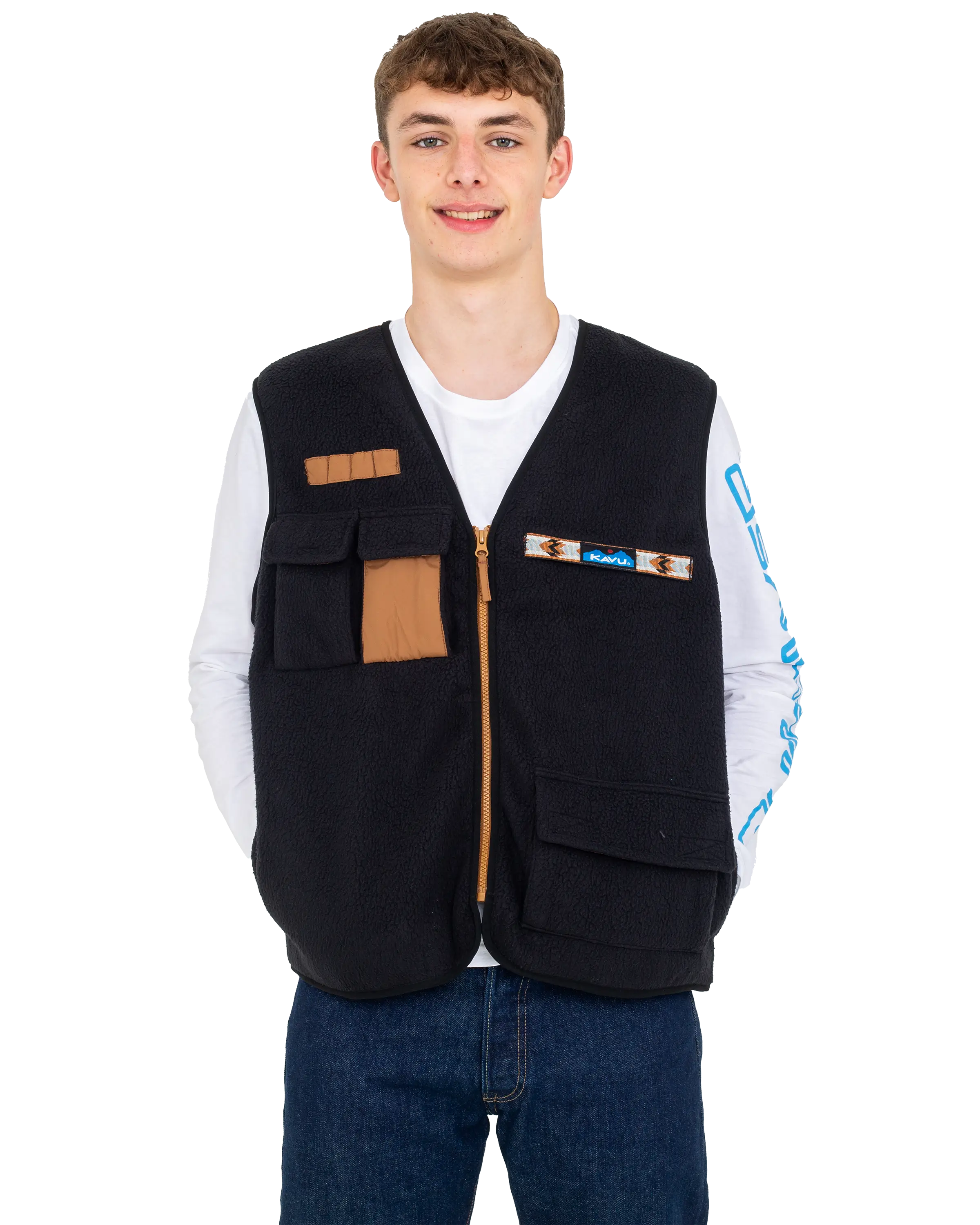 All Nighter Fleece Gilet In Black