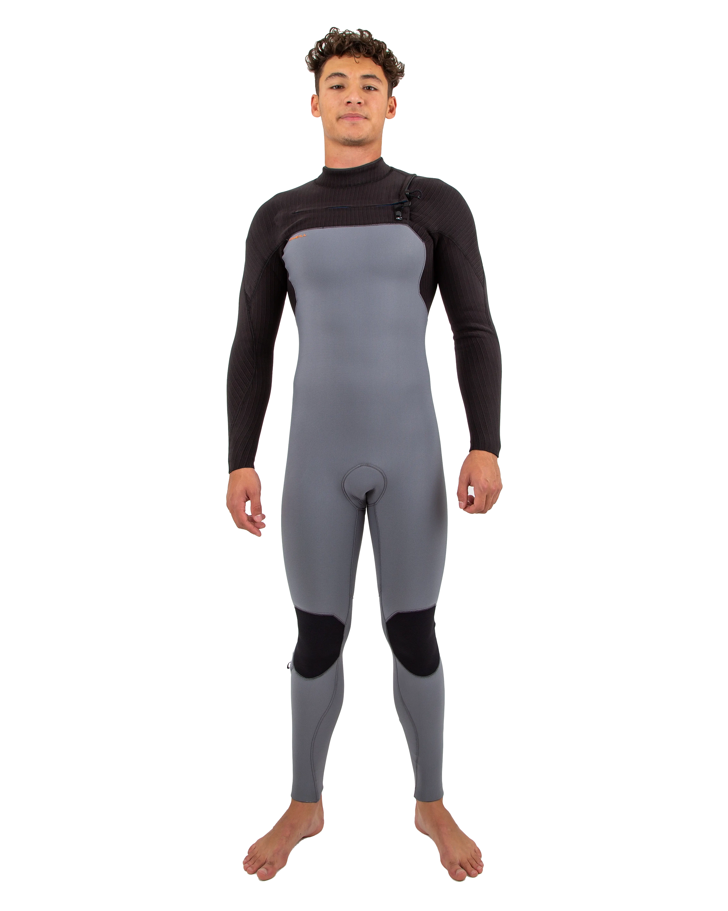 Hyperfreak 4/3mm Chest Zip Wetsuit In SmokeandRaven